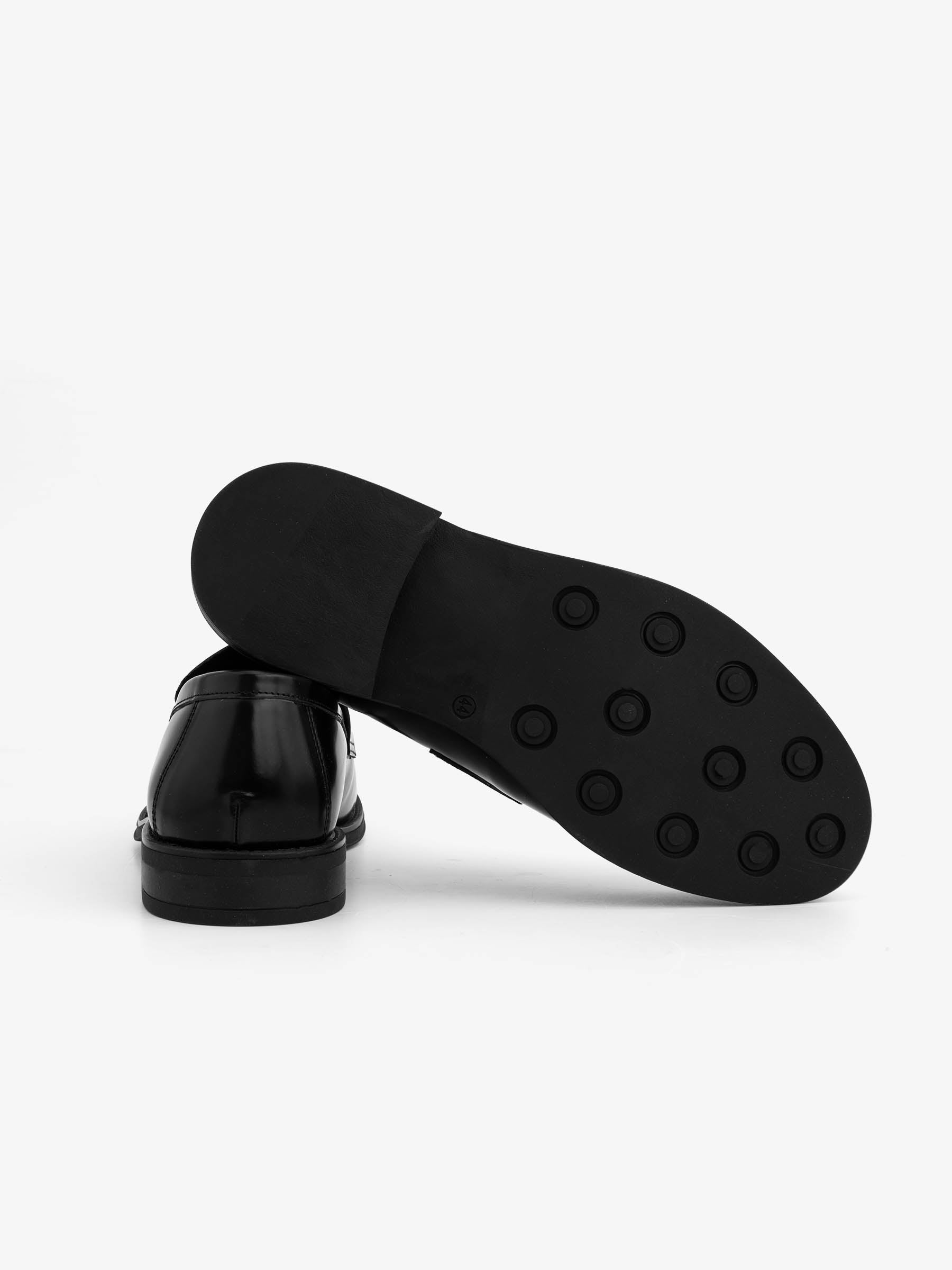 Black college loafers
