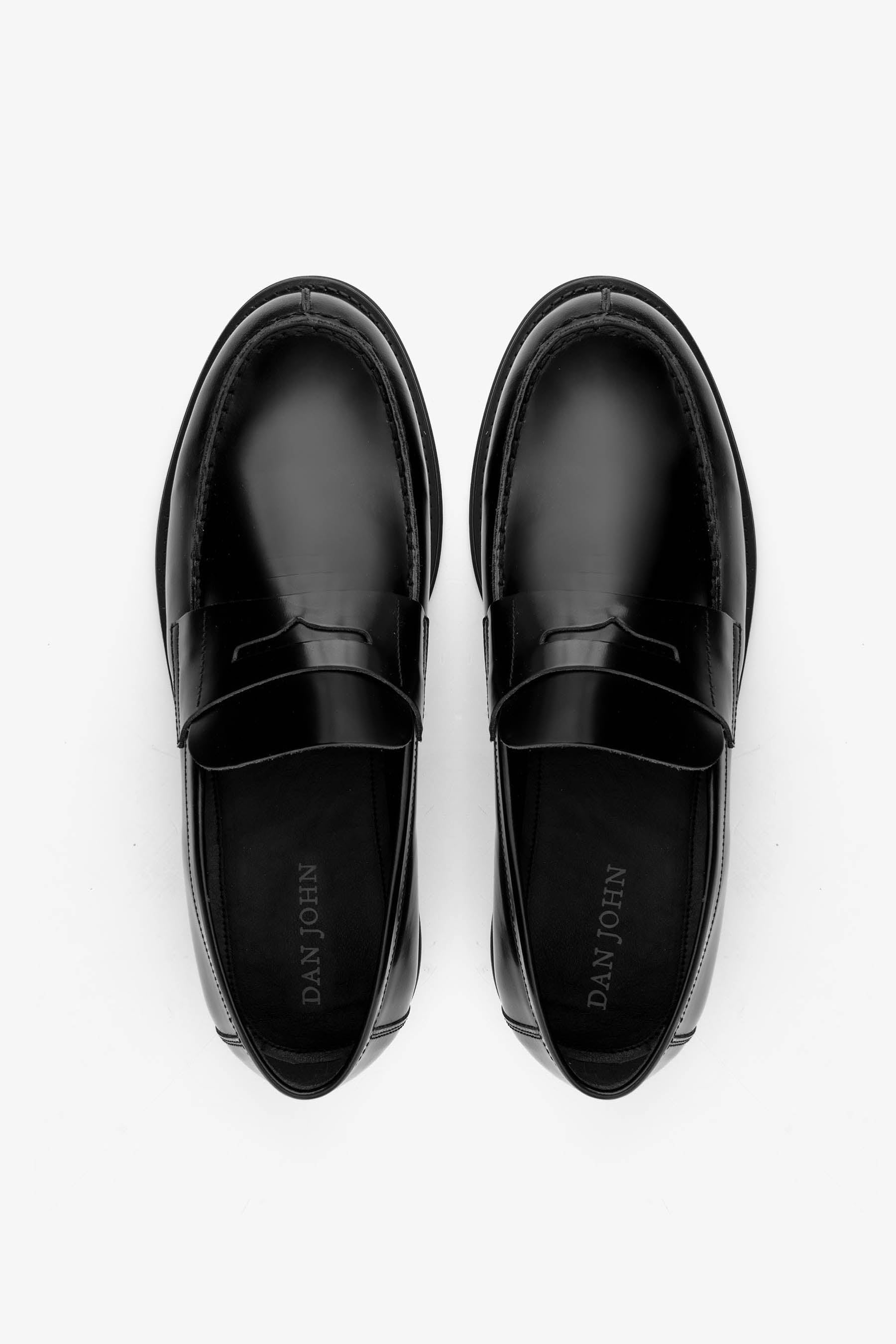 Black college loafers