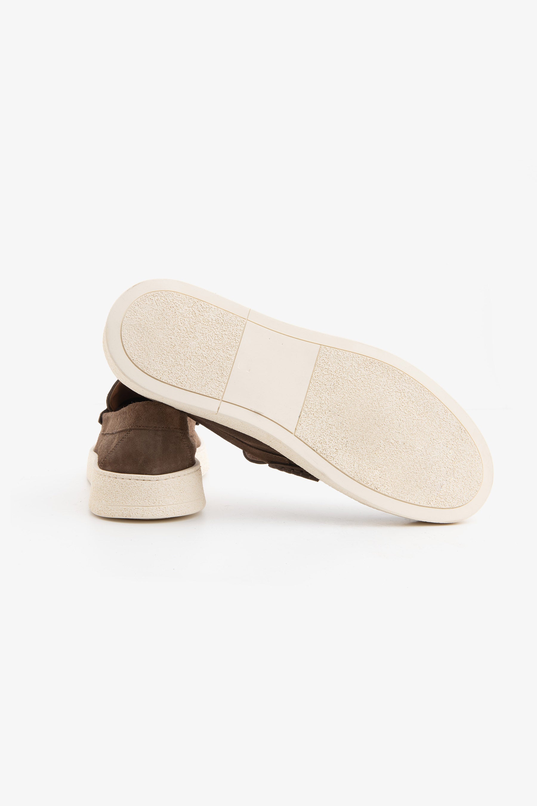 Mocassins en daim muflier gris souris