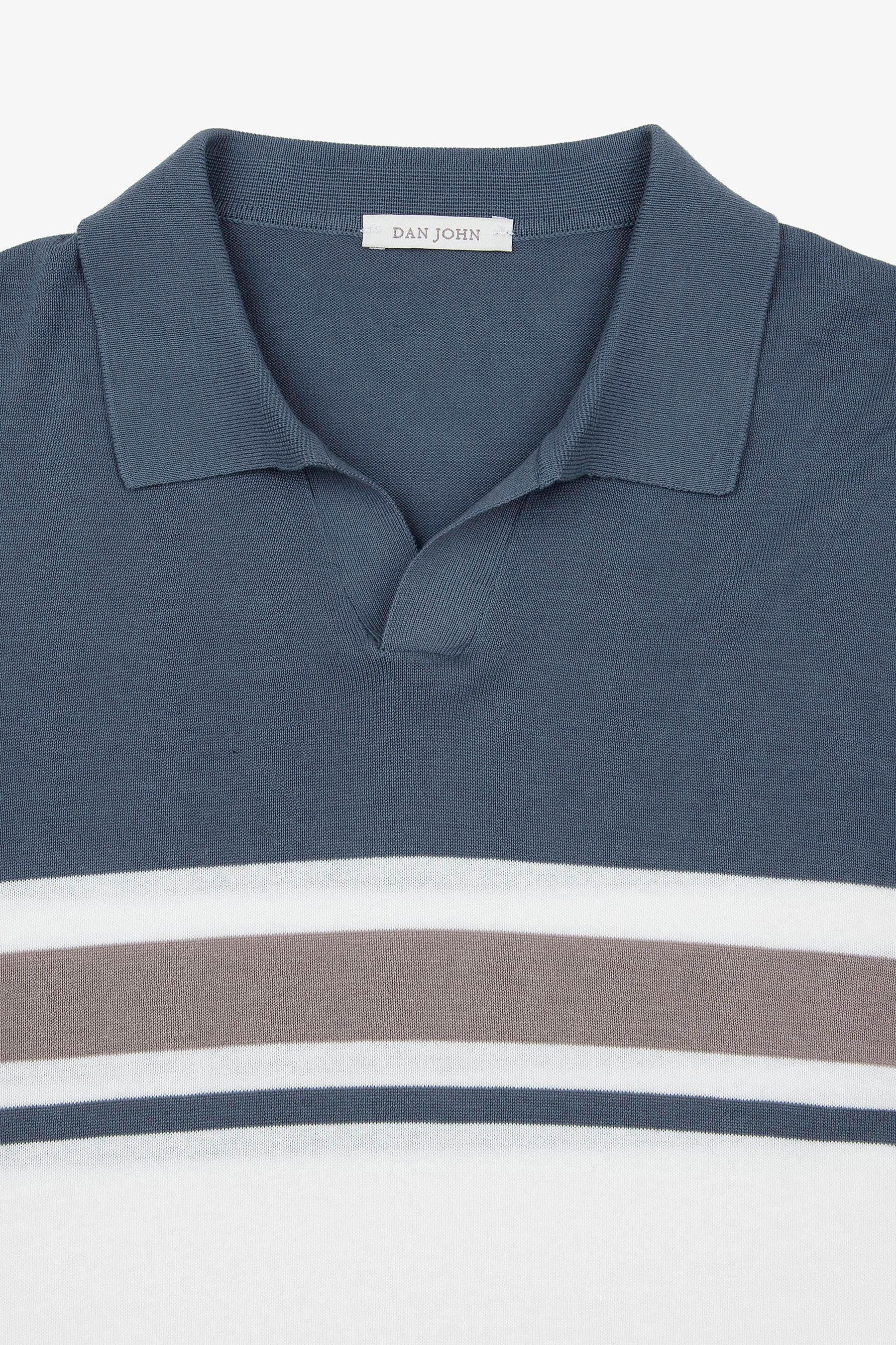 Avion striped knit polo