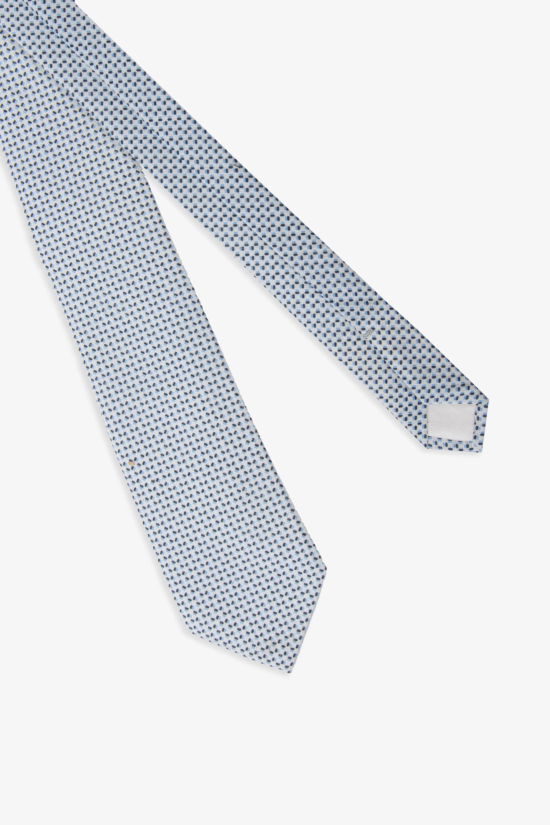 Corbata con diseño microfantasía azul celeste