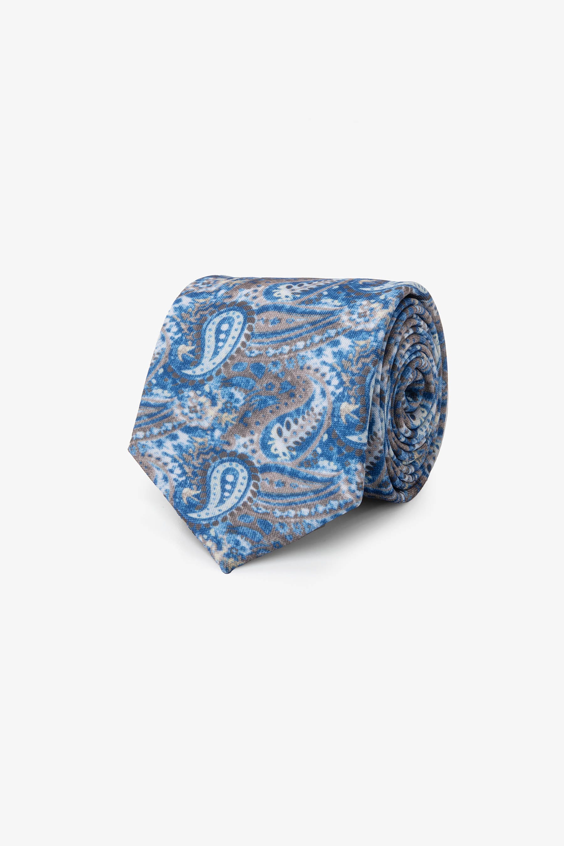 Cravatta macro fantasia cashmere avion-Dan John
