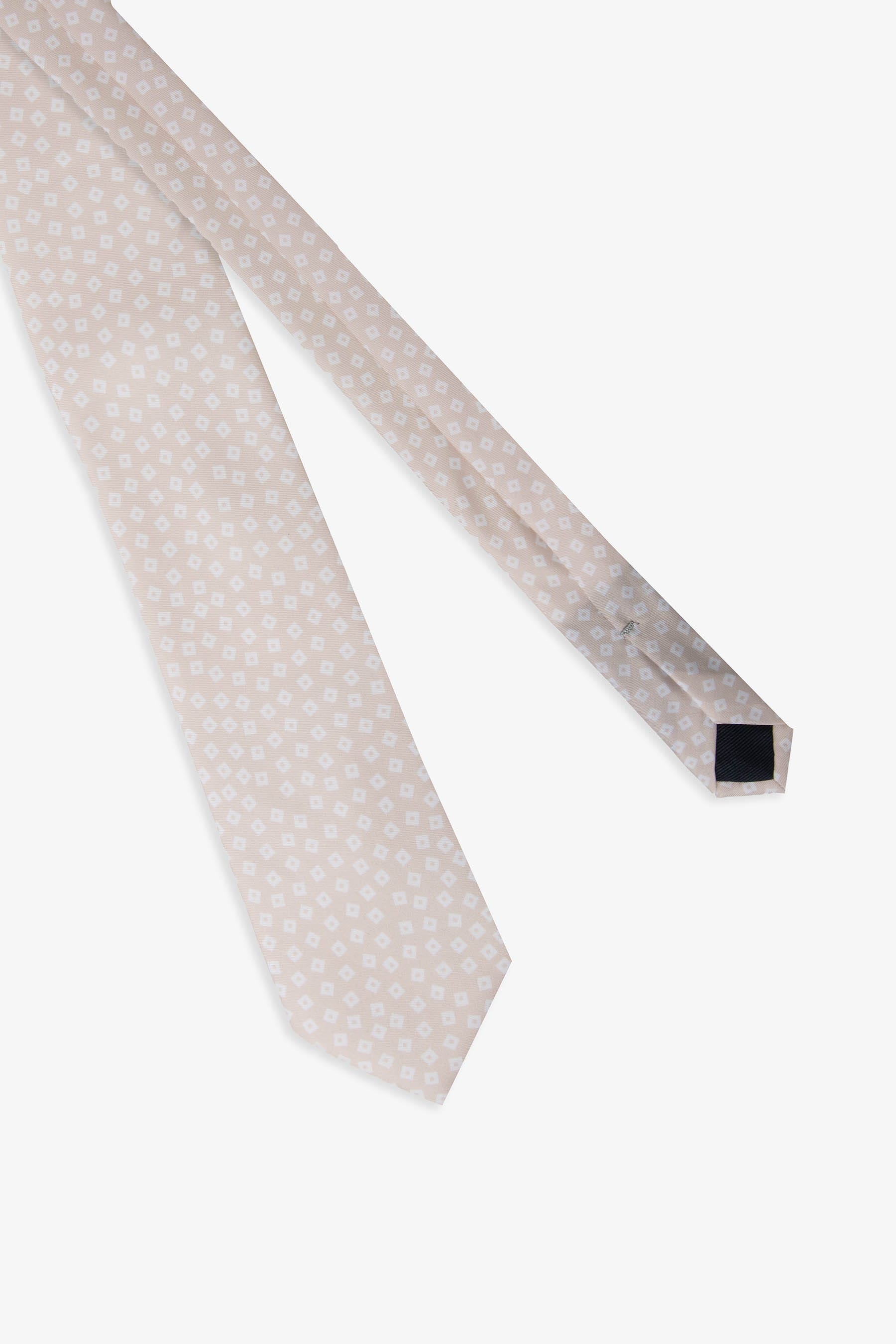 Cravatta micro rombo sabbia-Dan John