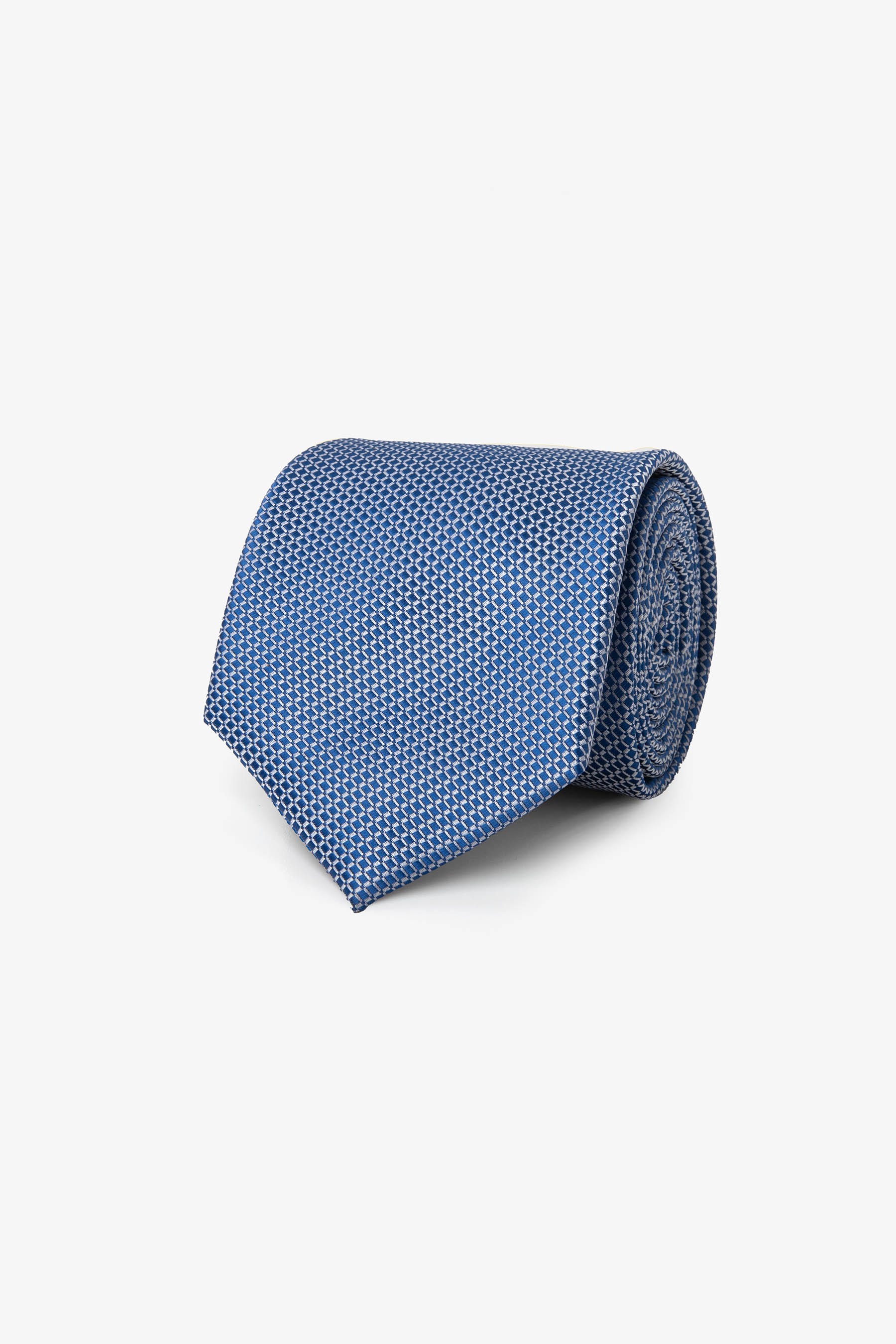 Cravatta jacquard micro fantasia cielo-Dan John