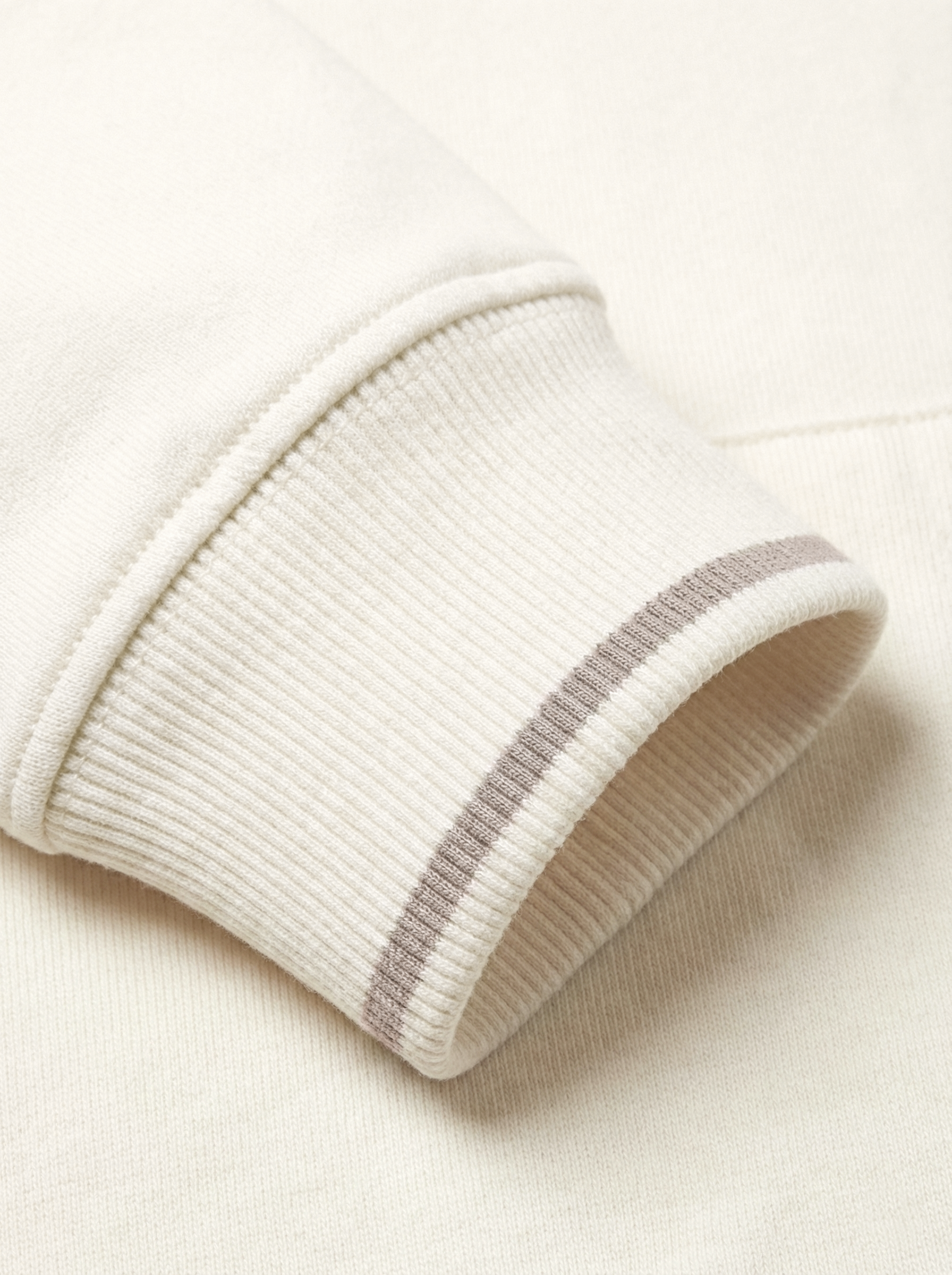 Sweat-shirt blanc à capuche entièrement zippé