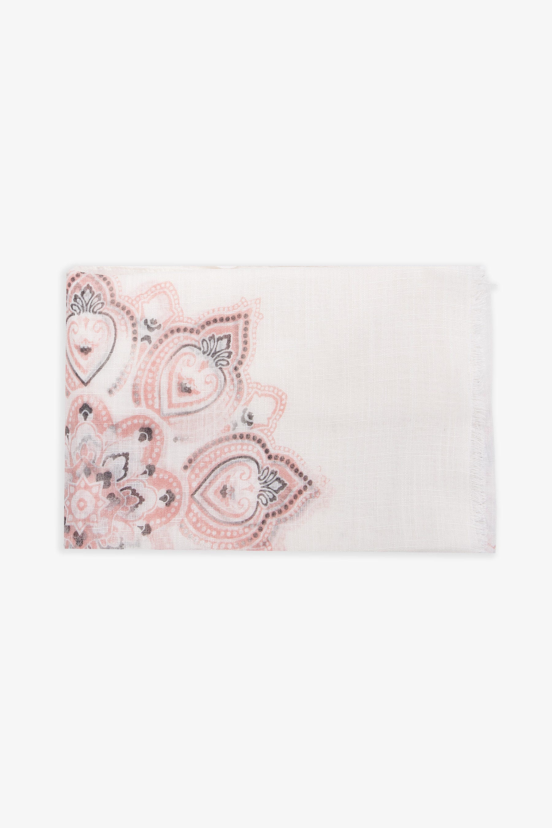 Pashmina disegno cashmere rosa-Dan John