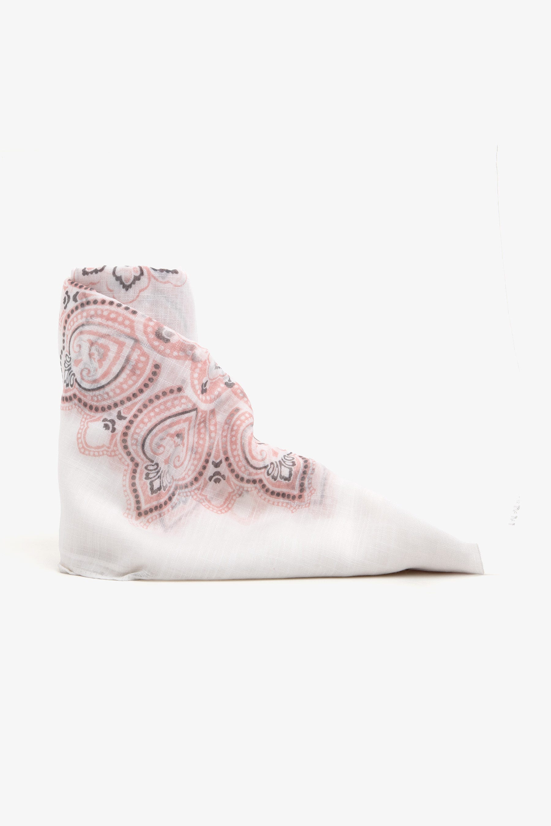 Pashmina disegno cashmere rosa-Dan John