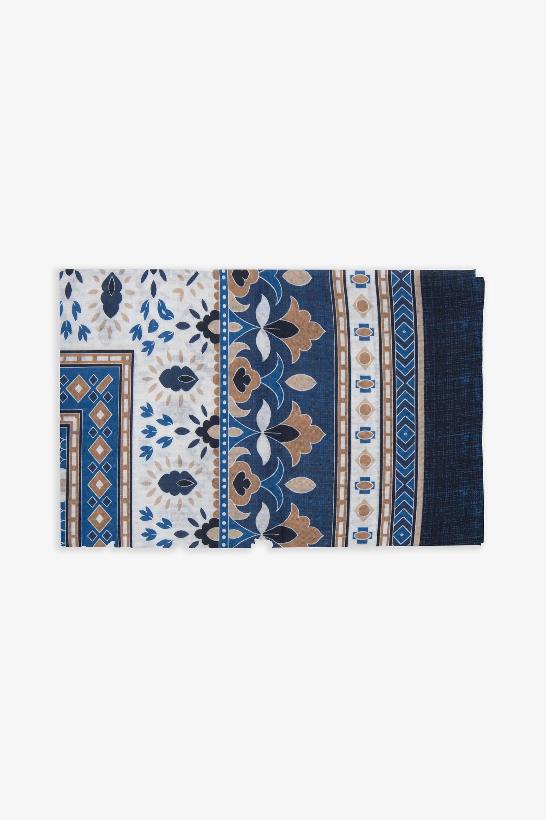 Bandana disegno geometrico blu-Dan John