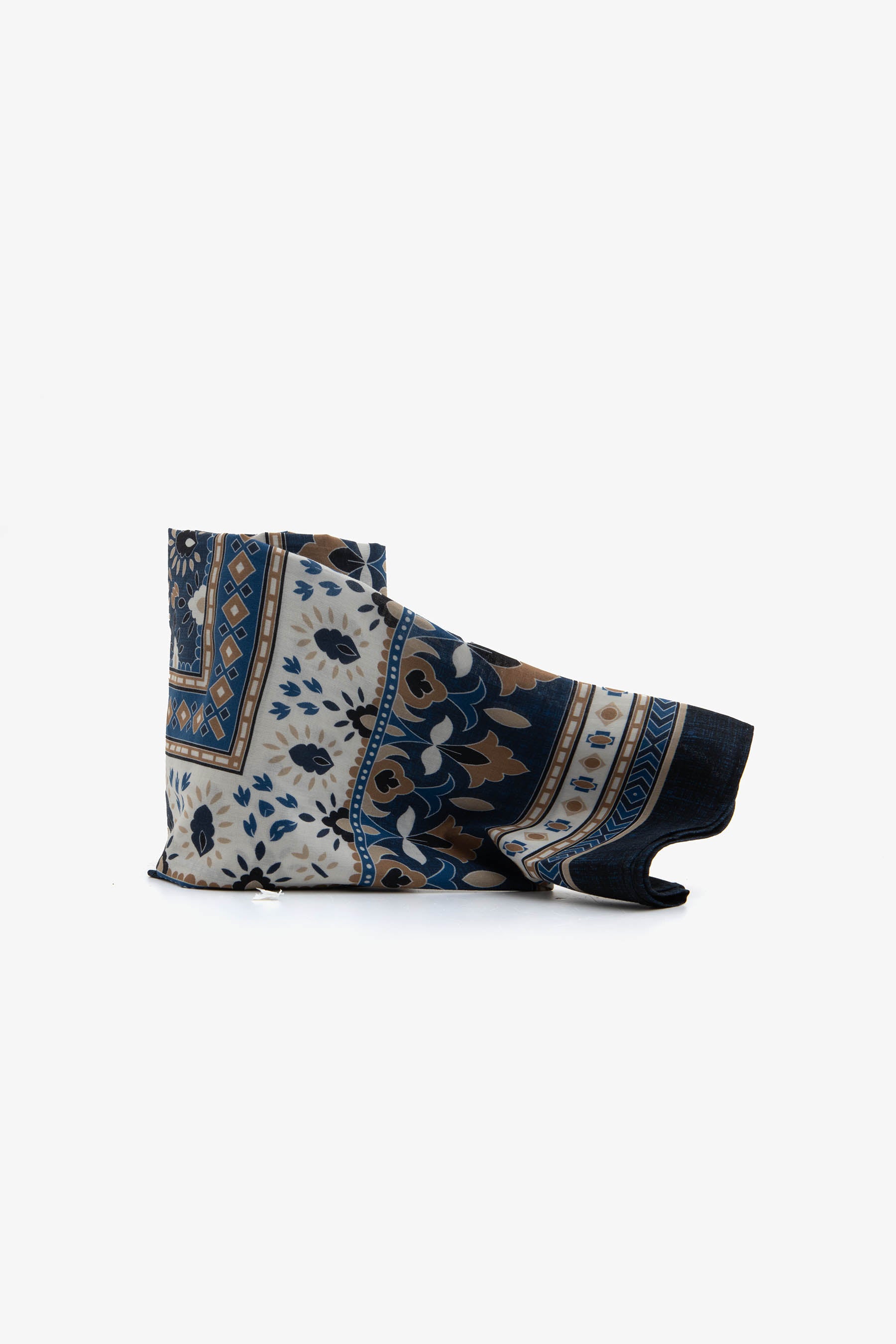 Pashmina disegno floreale blu Kids