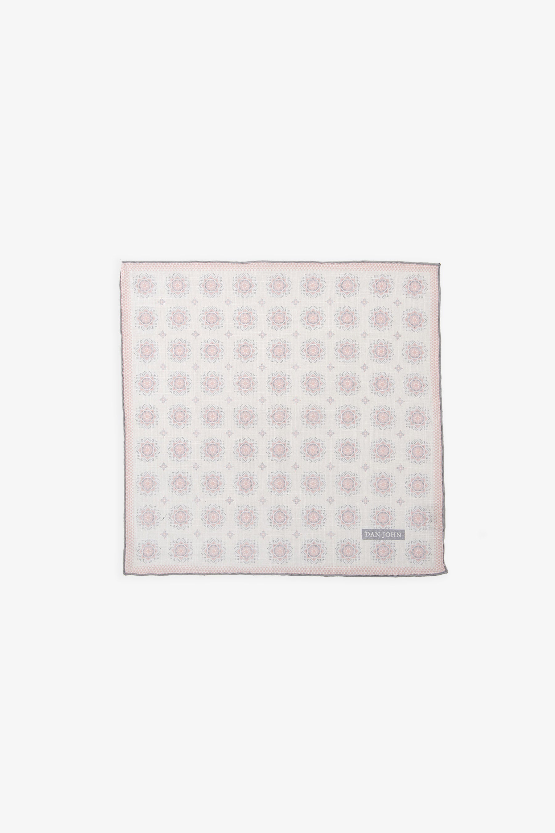 Bolso de mano rosa con estampado de círculos