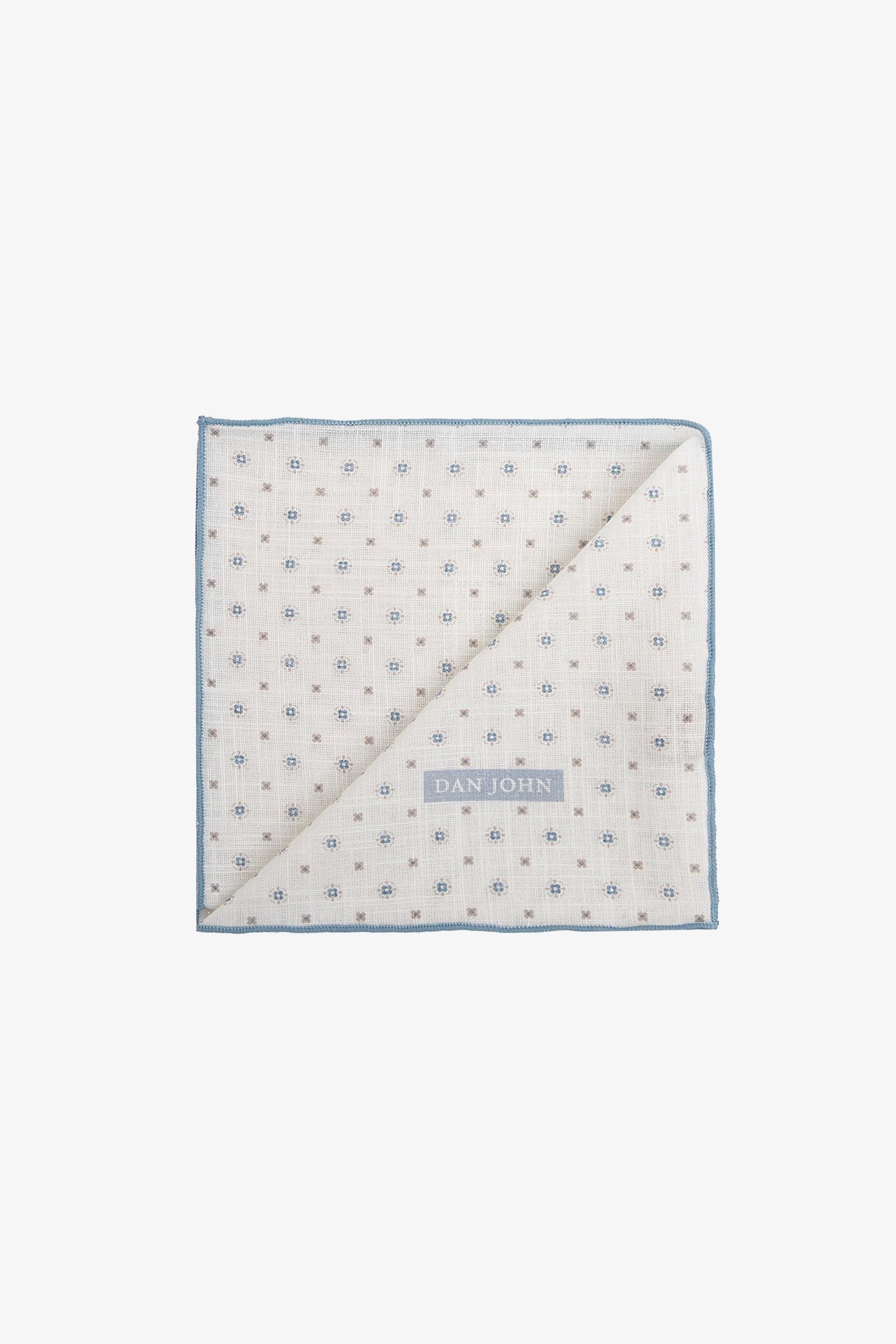 Bolso de mano microestampado azul azafata