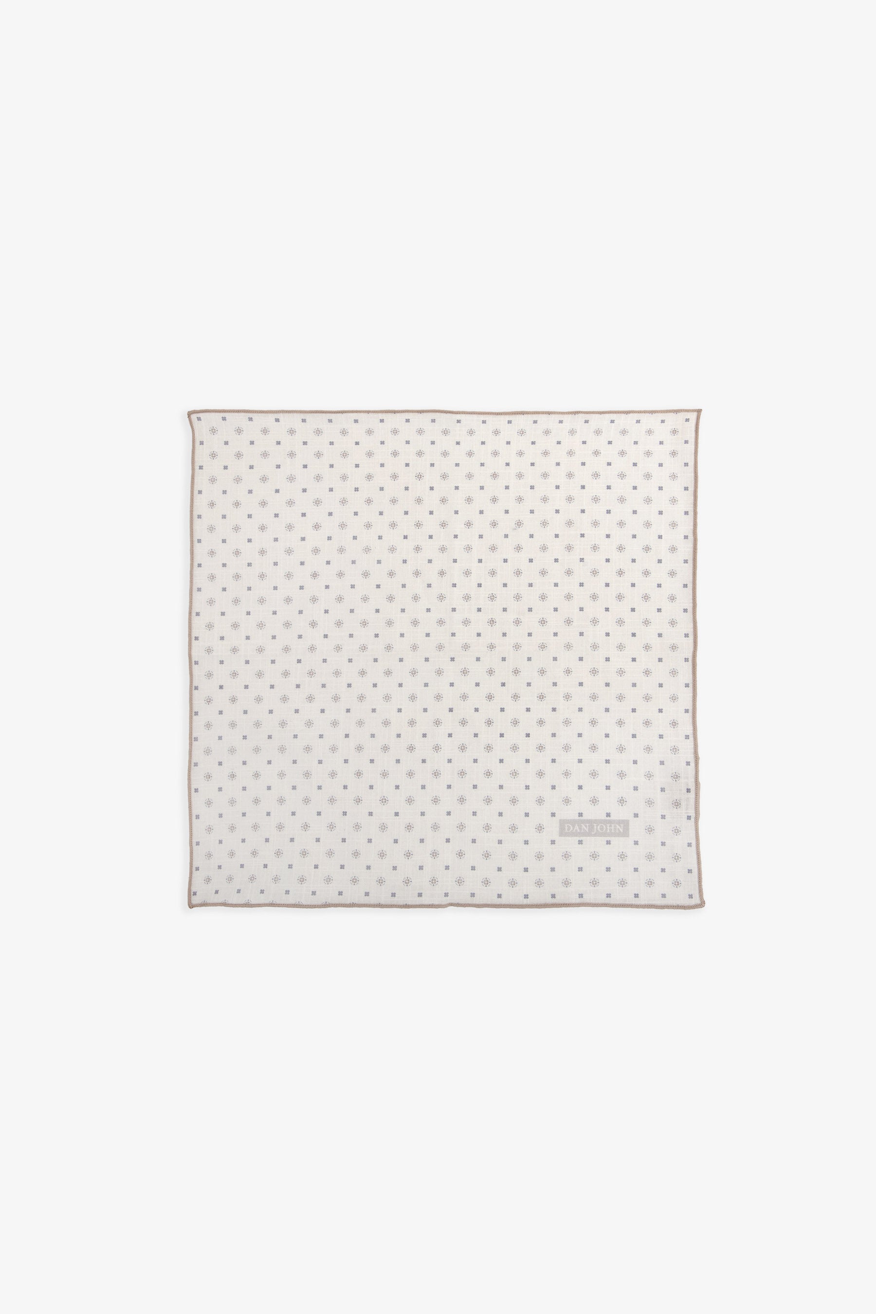 Bolso de mano microestampado gris tórtola