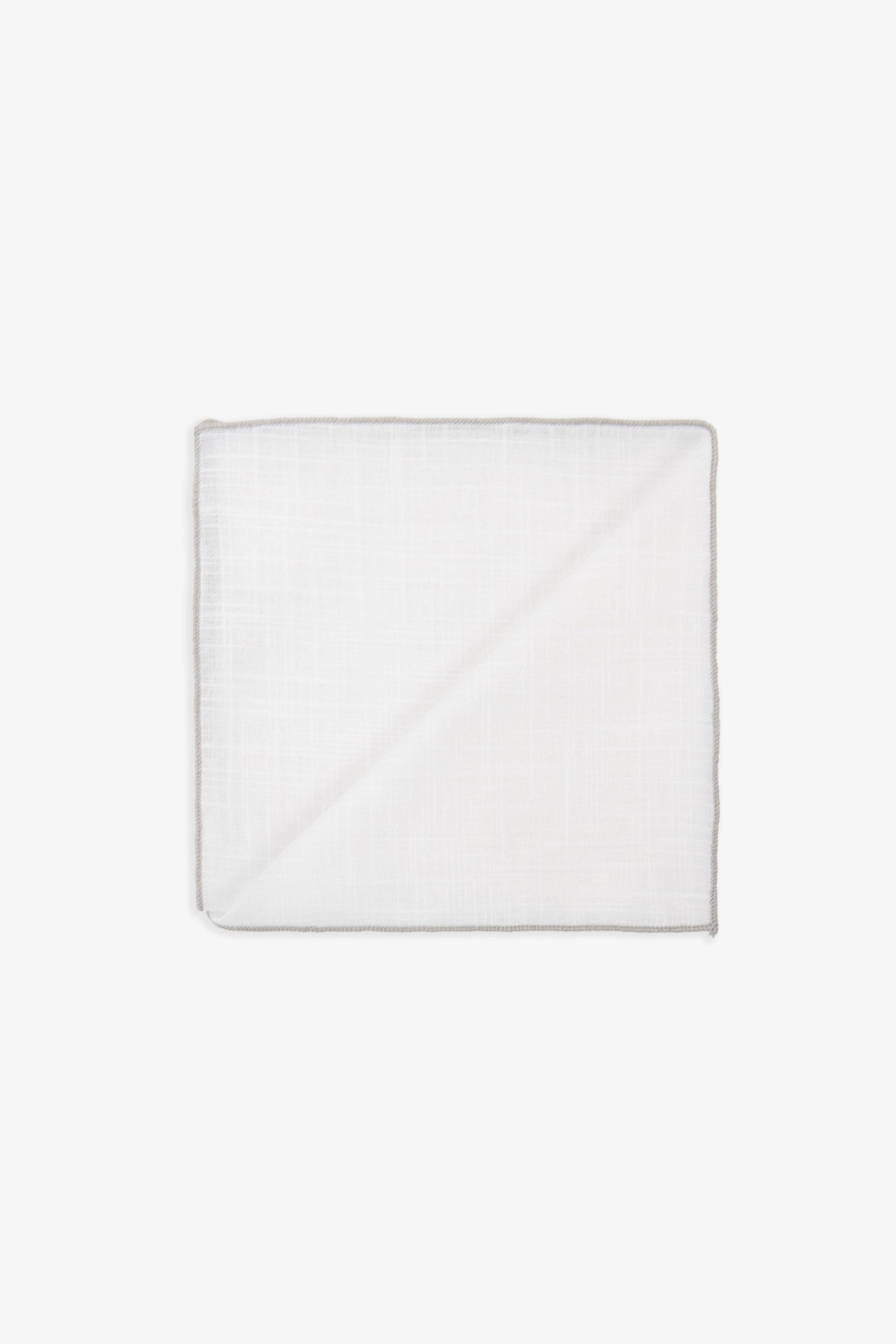 Clutch-Tasche mit Kontrastprofilen in Weiß