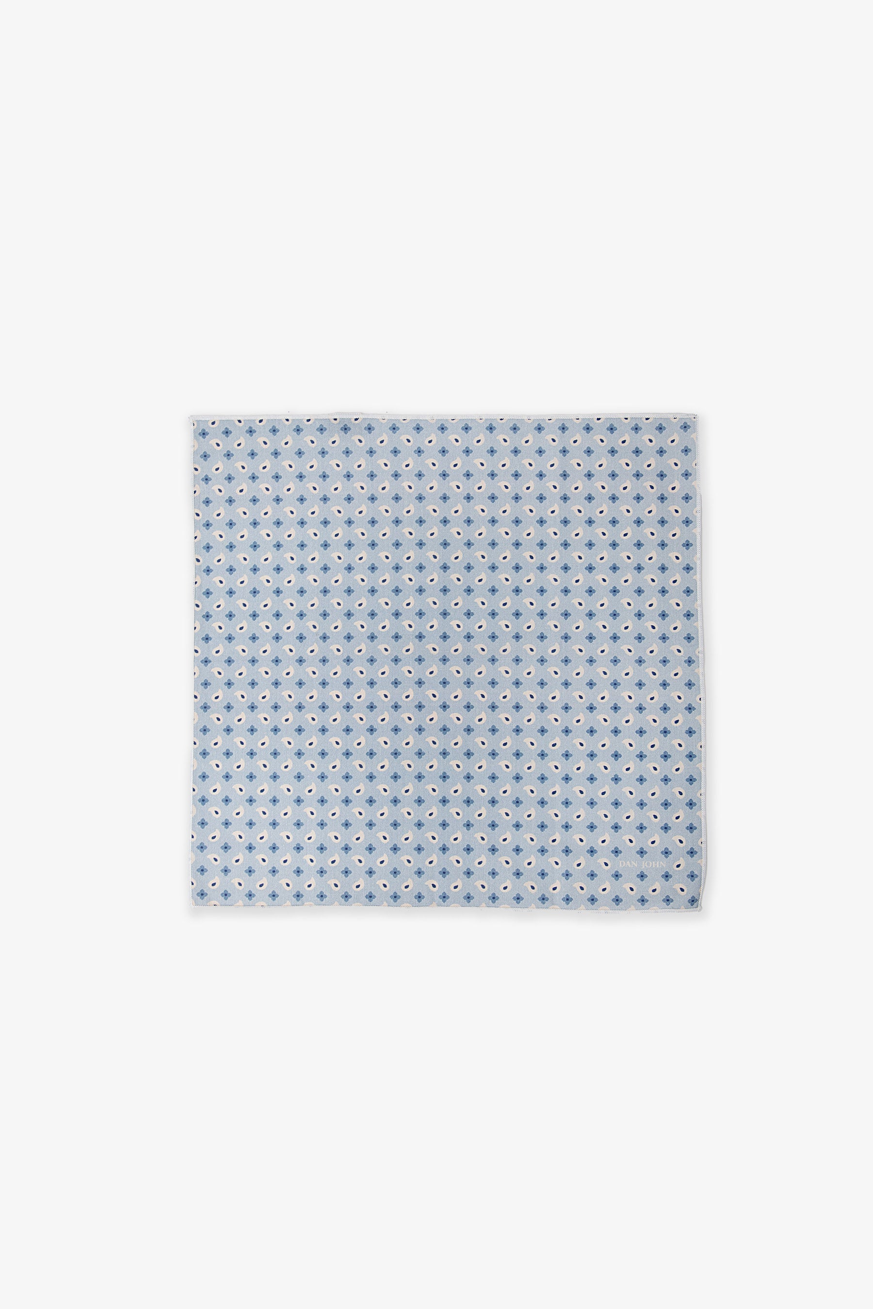 Pochette fantasia cashmere celeste