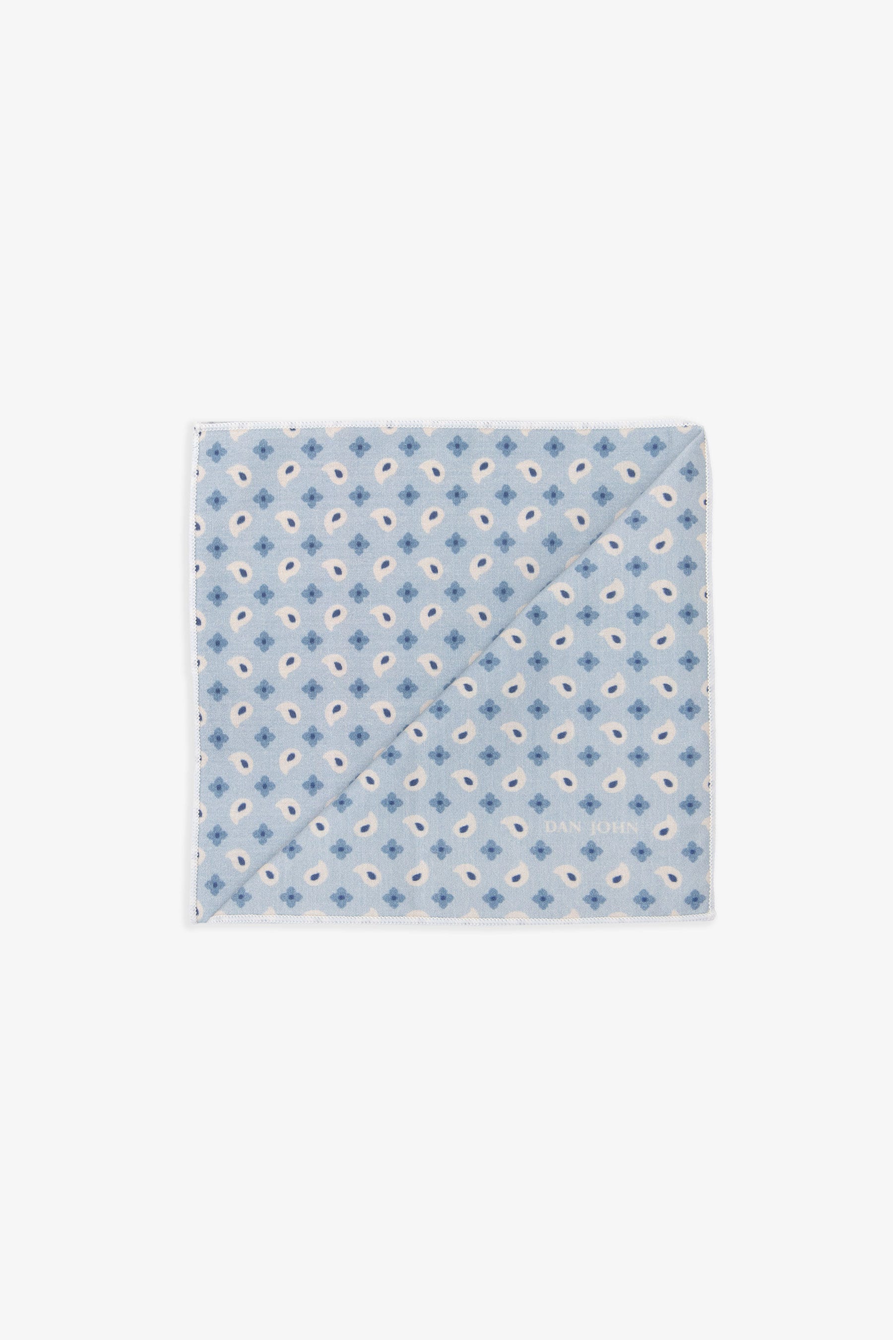 Pochette fantasia cashmere celeste-Dan John