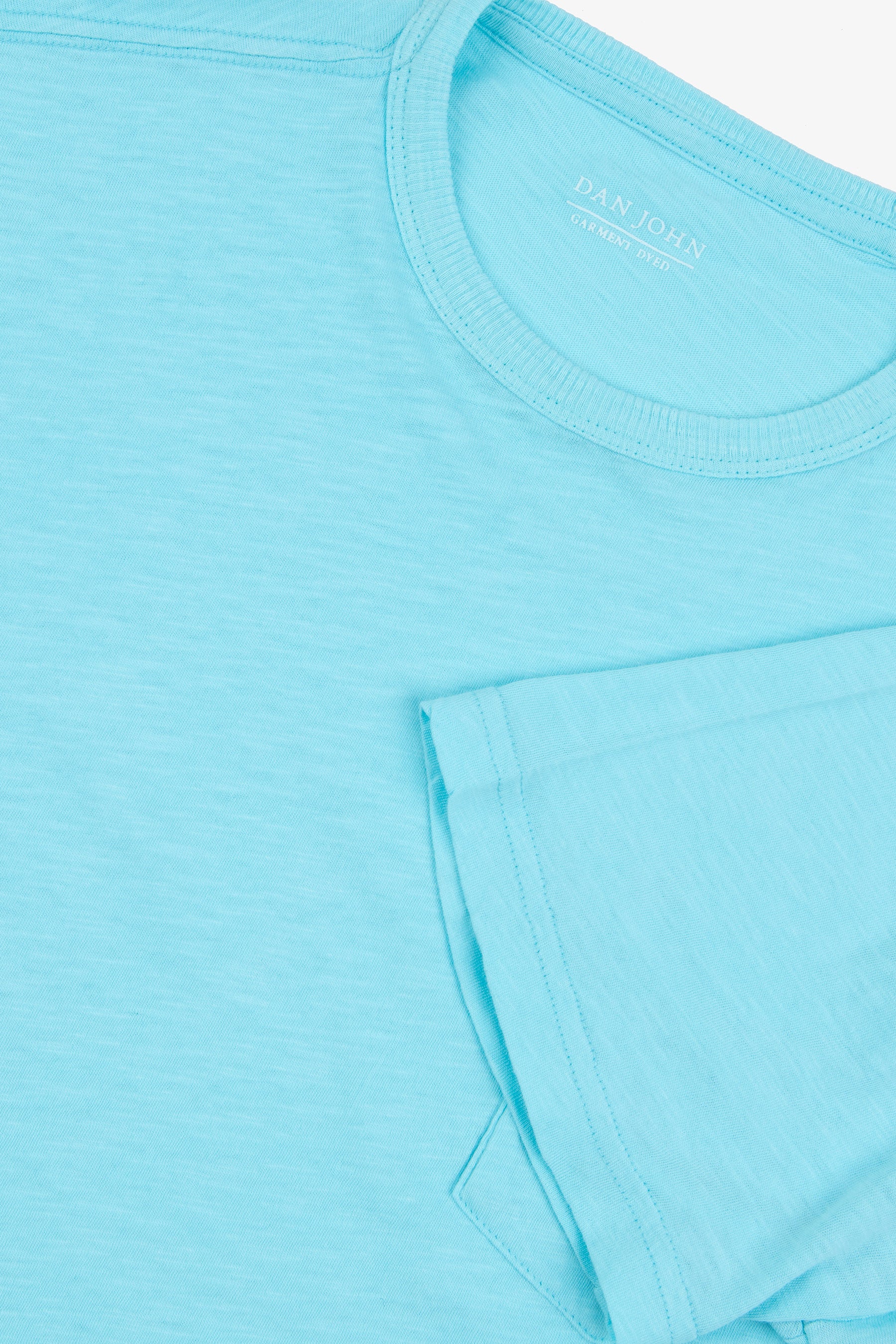 T-shirt con taschino turchese-Dan John