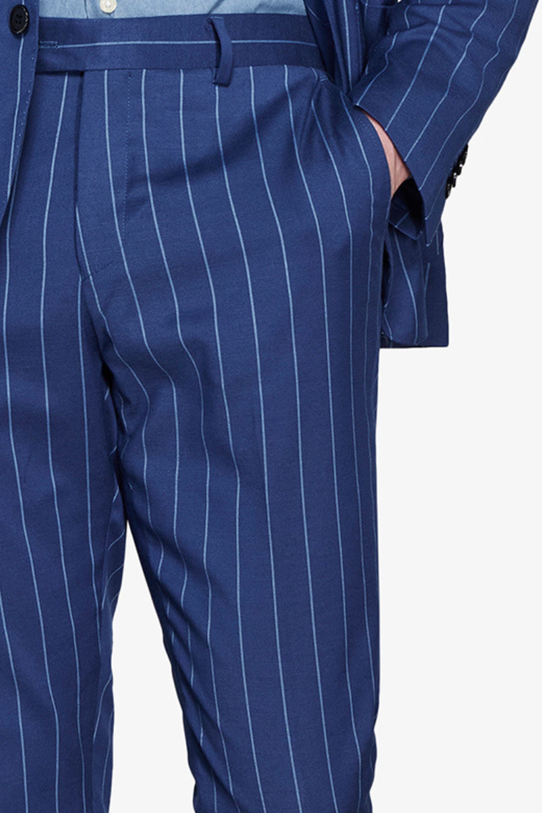 Pantaloni gessati royal