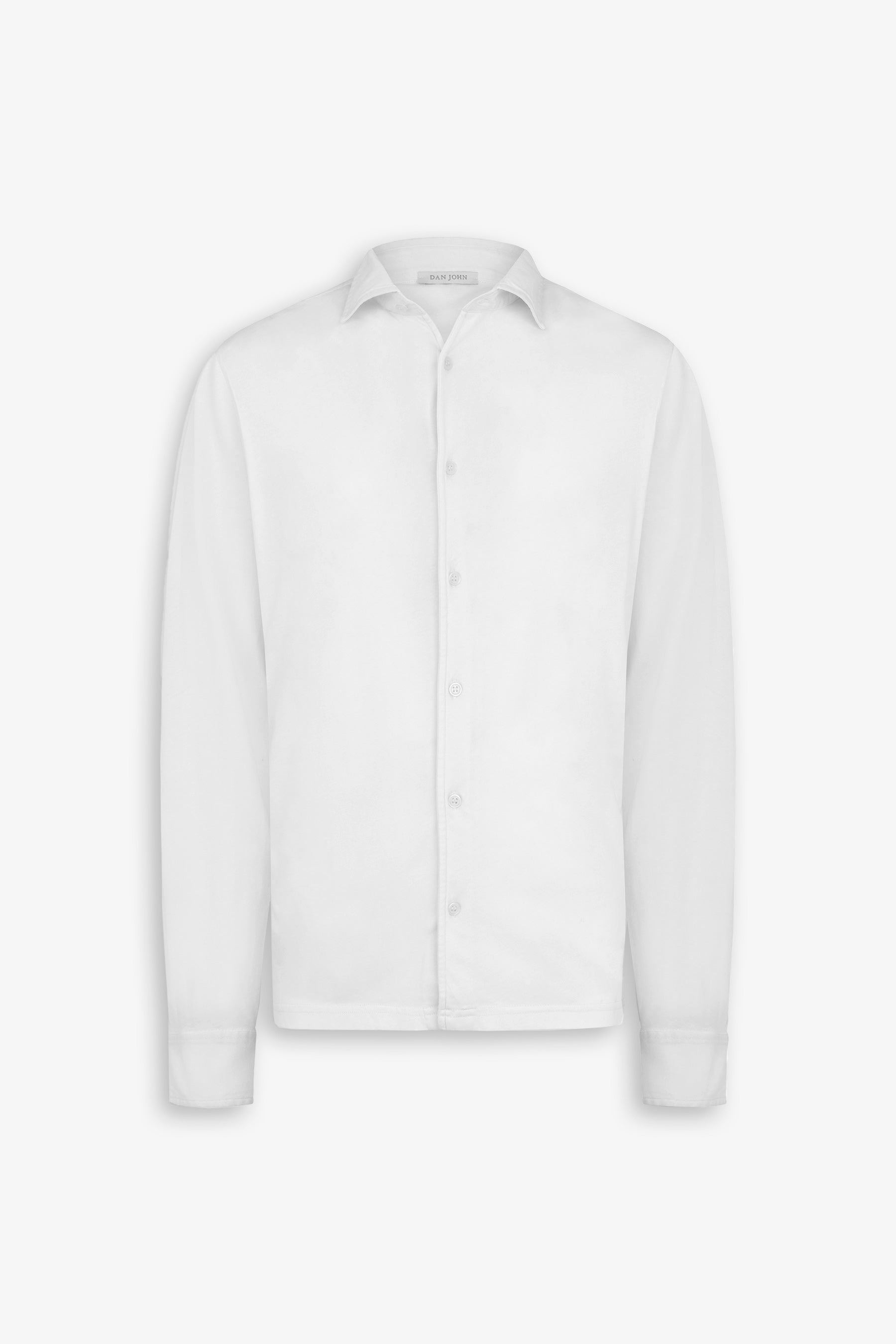 Polo camicia jersey bianca