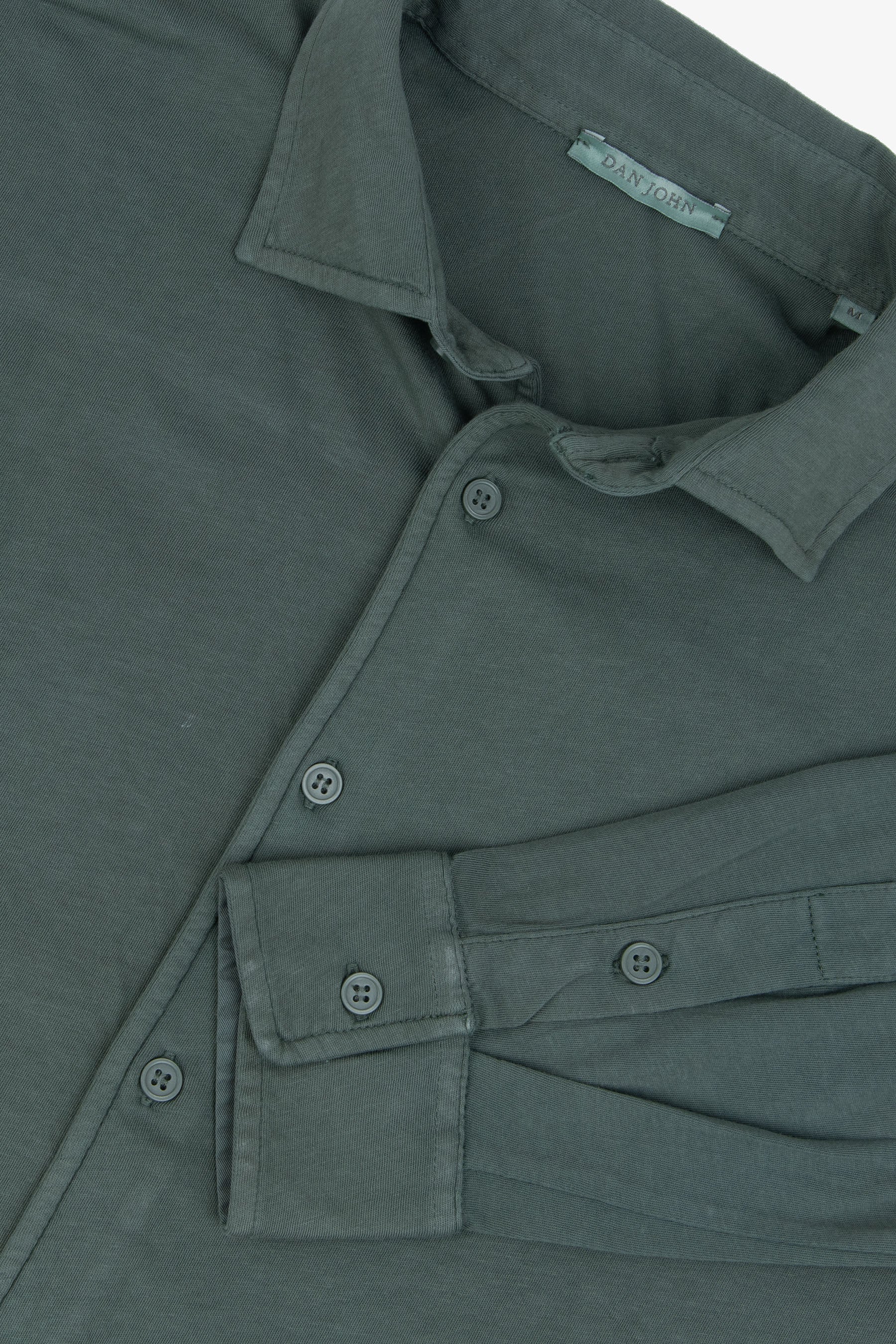 Polo camicia jersey verde