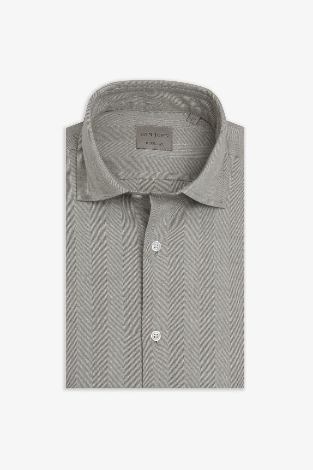 Camicia in flanella spigata salvia-Dan John