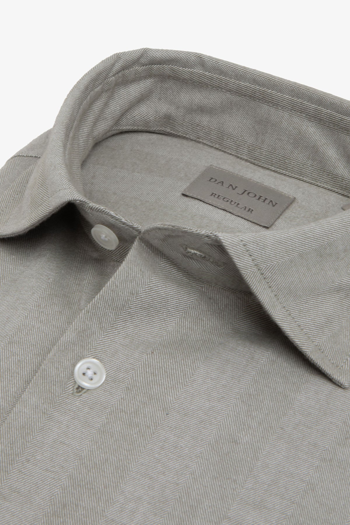 Camicia in flanella spigata salvia-Dan John