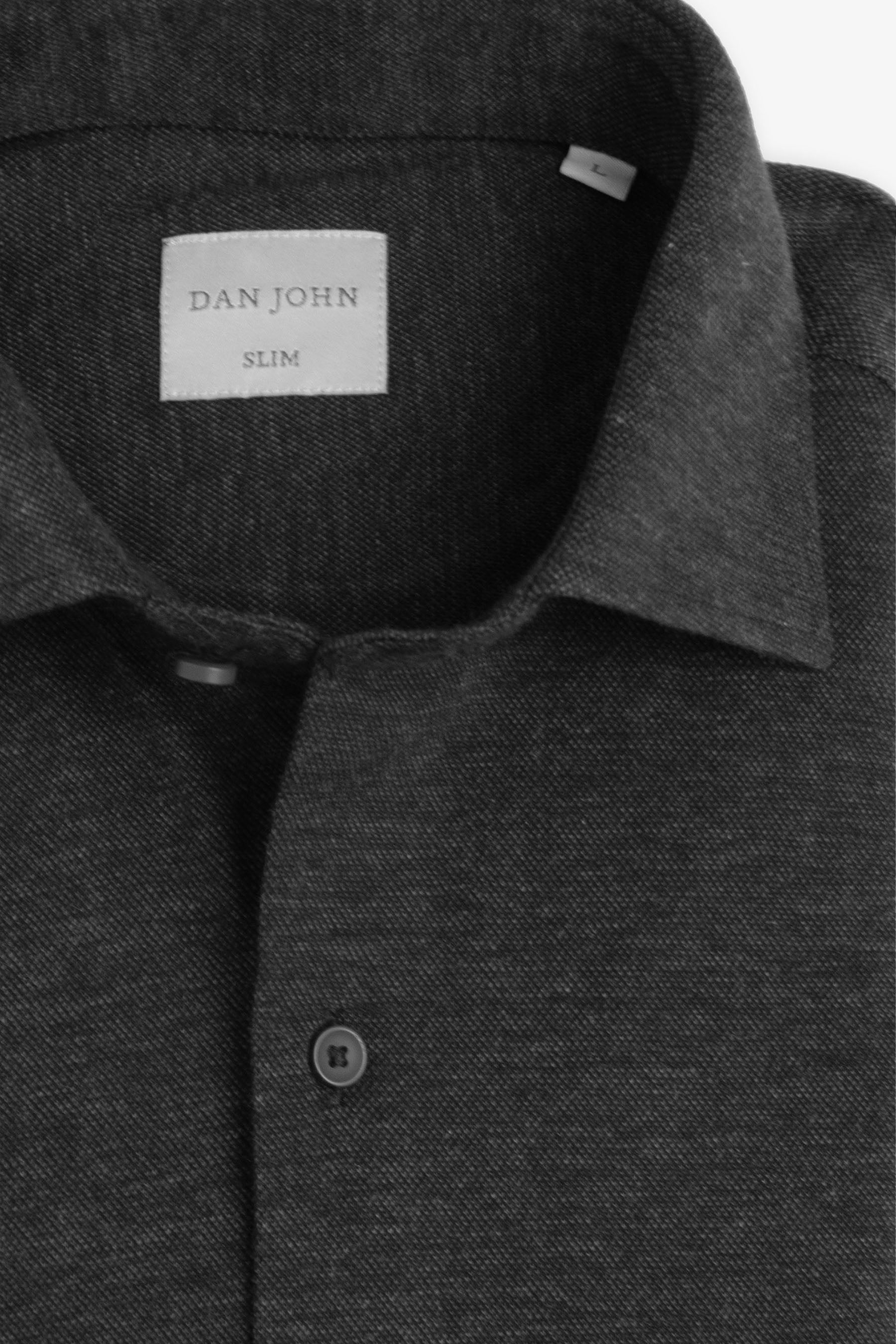 Camicia jersey melange antracite-Dan John