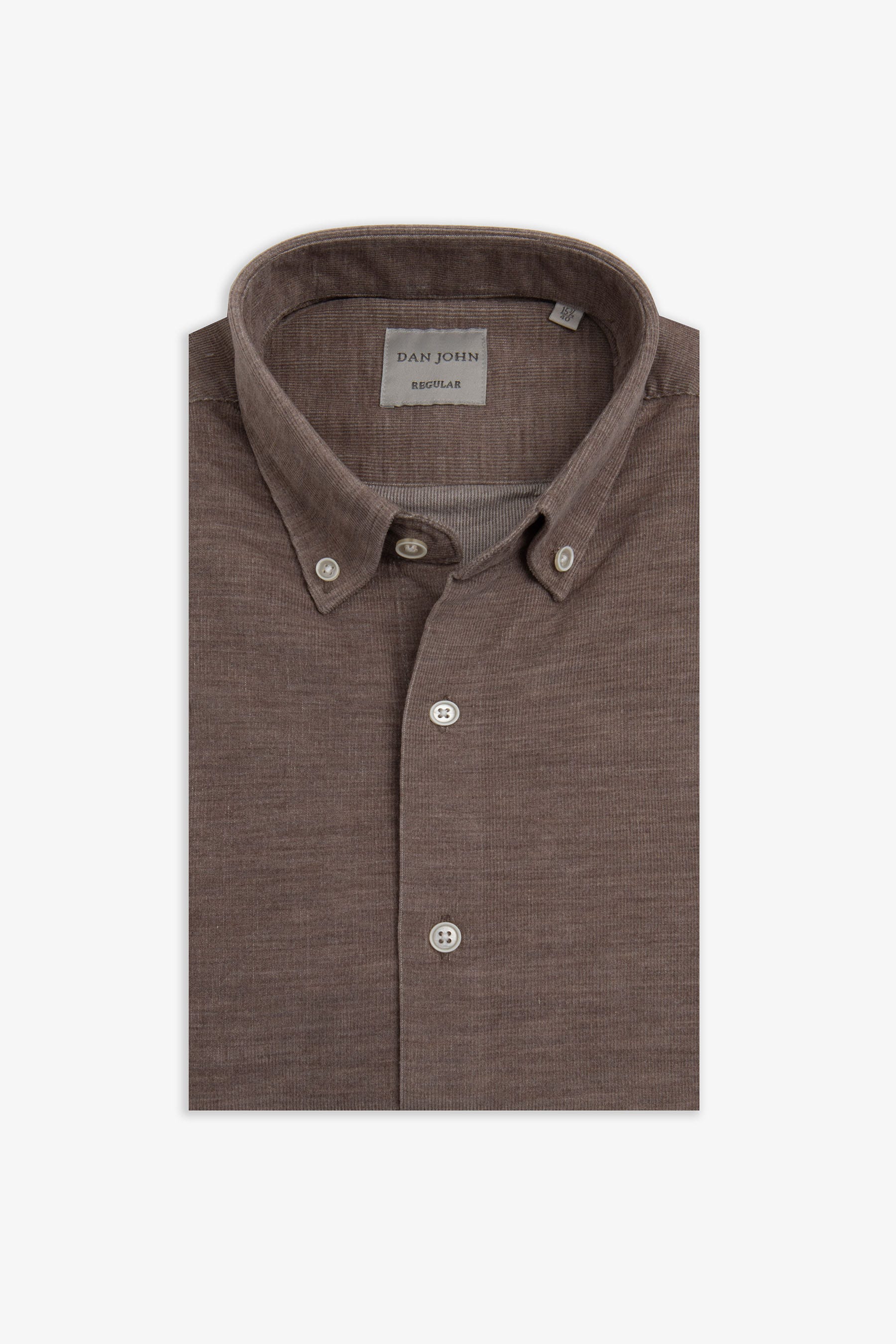 Camicia in velluto tortora-Dan John
