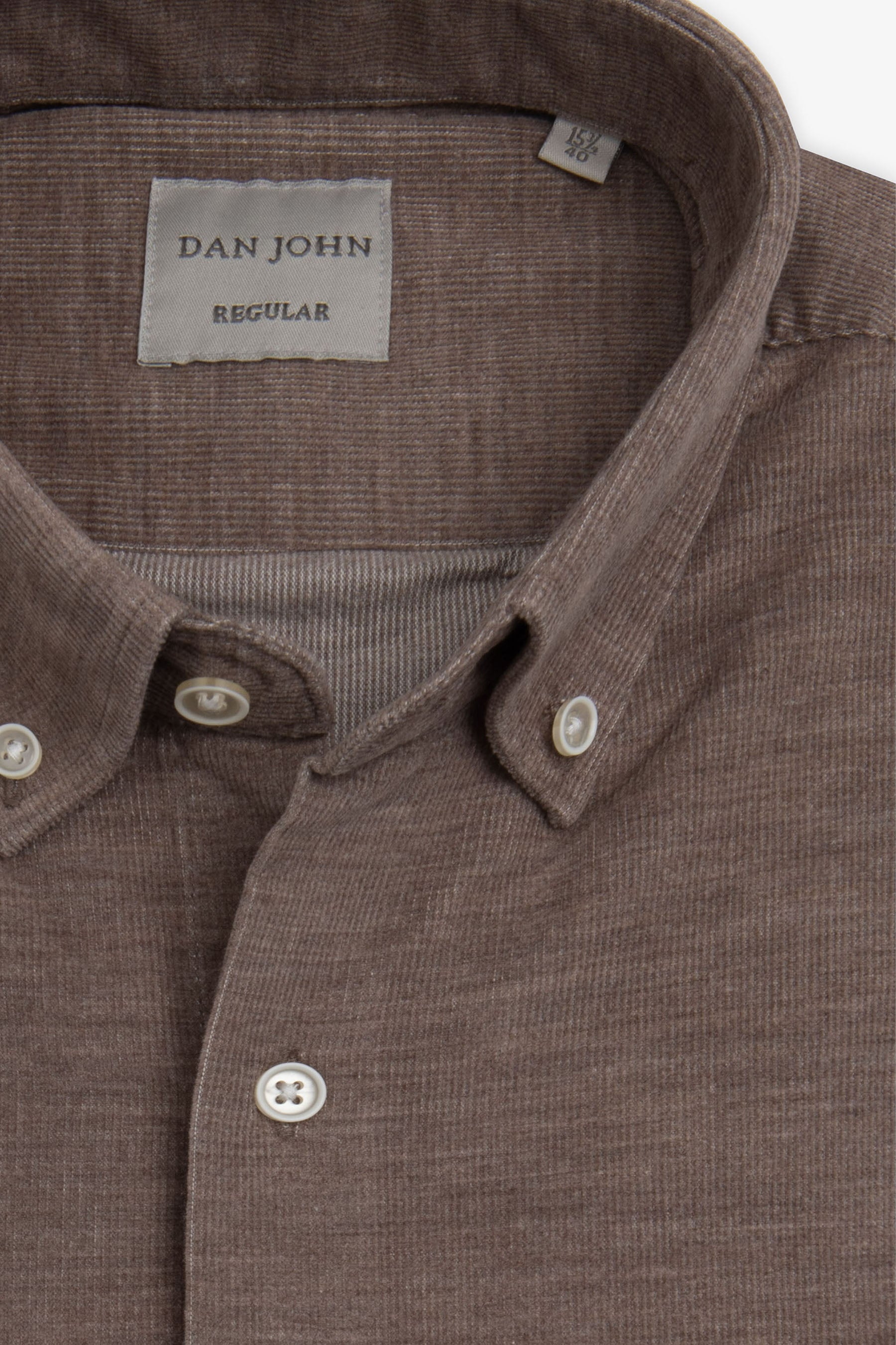 Camicia in velluto tortora-Dan John