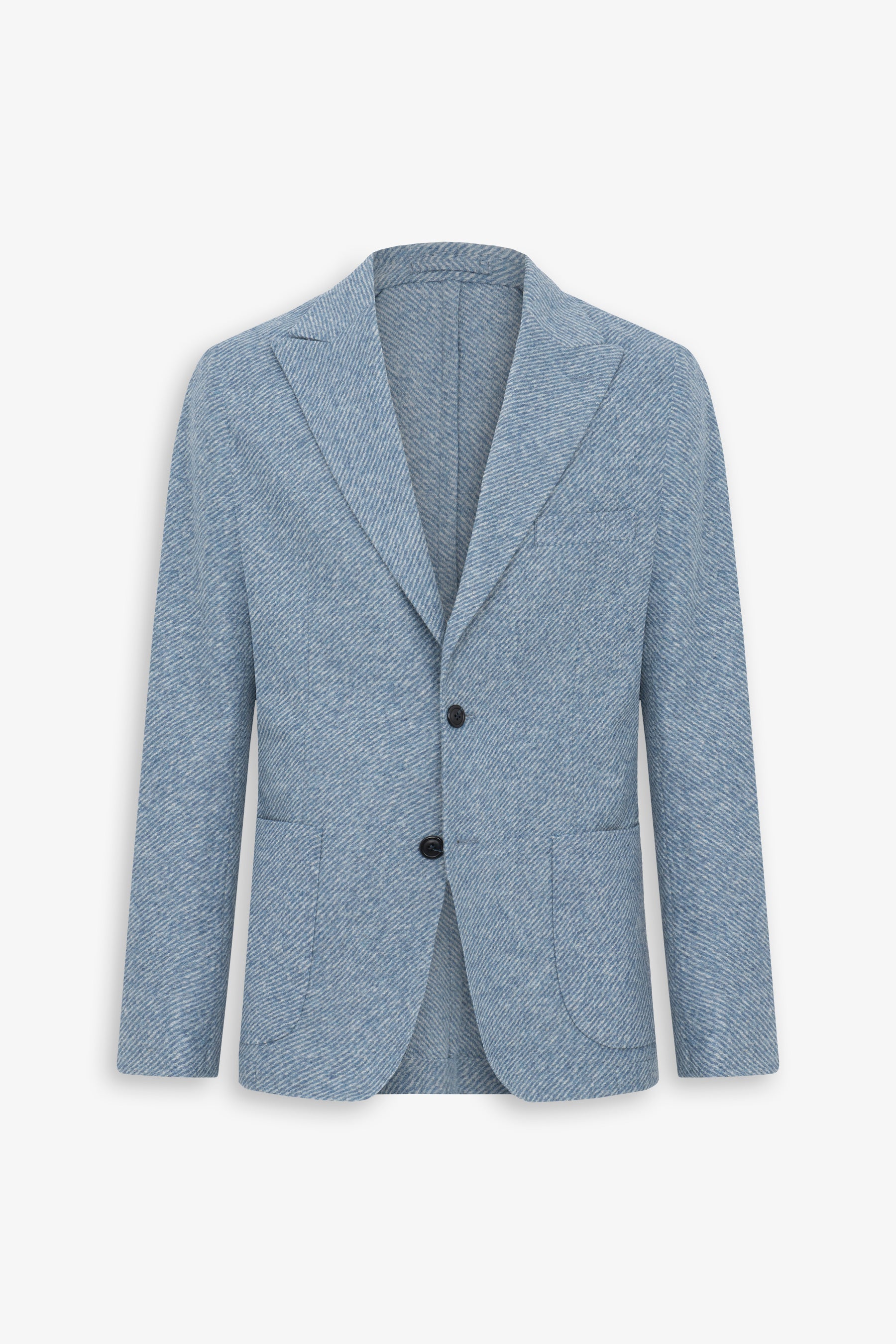 Giacca jersey diagonale celeste-Dan John