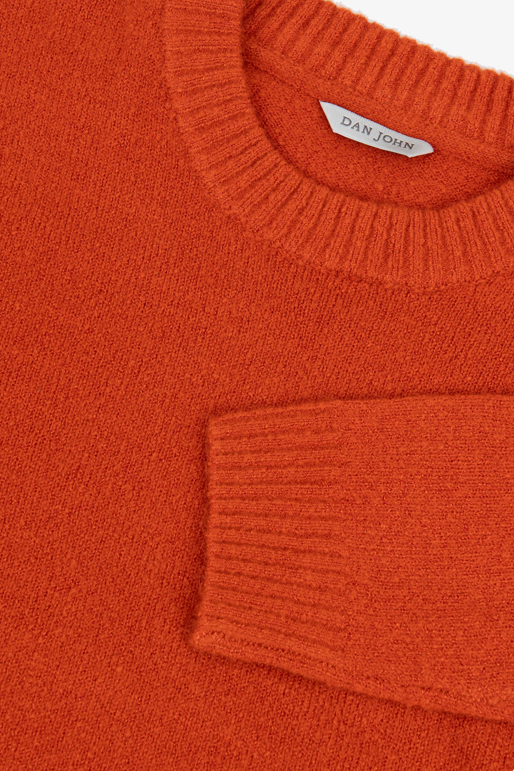 Maglia girocollo effetto termico arancio-Dan John