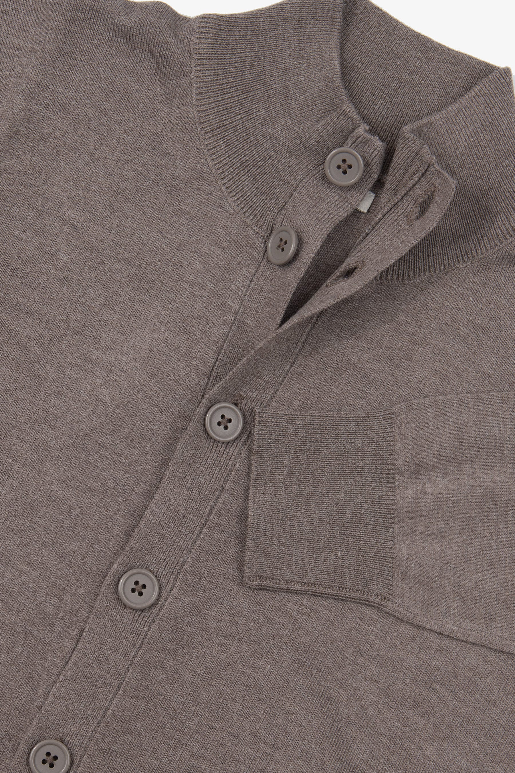 Cardigan bottoni tortora-Dan John