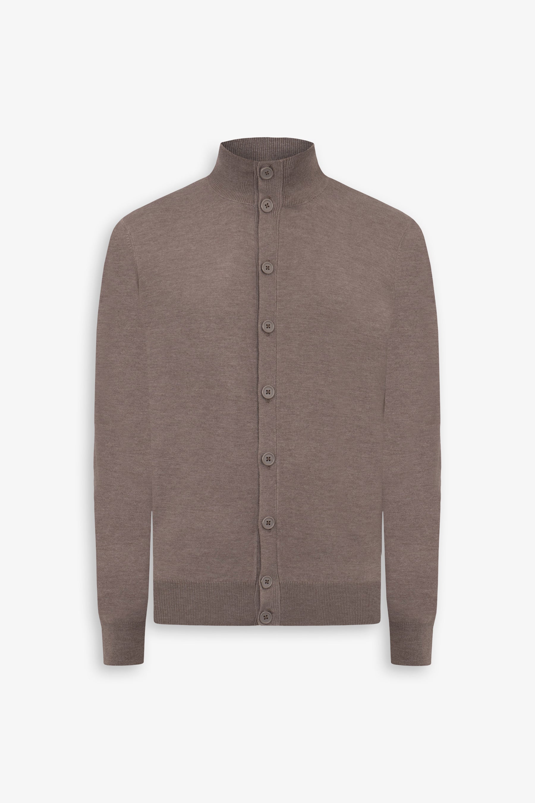 Cardigan bottoni tortora-Dan John