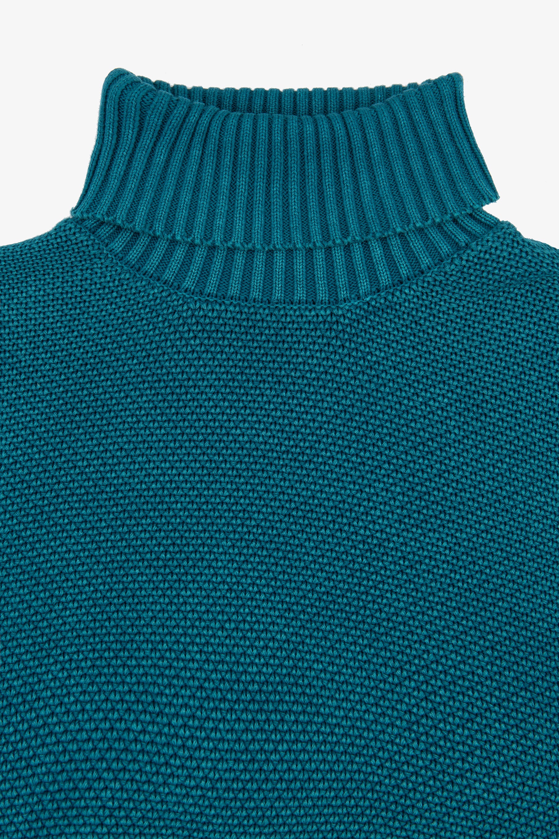 Maglia dolcevita armaturata petrolio-Dan John