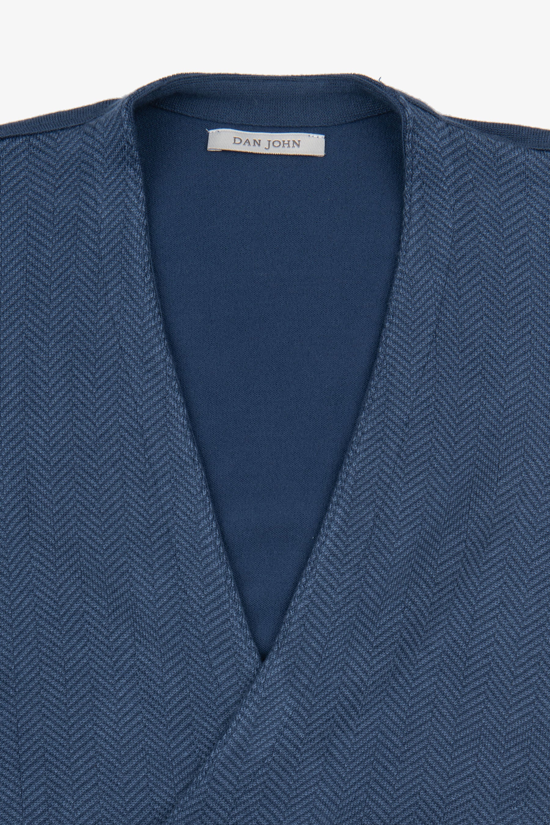 Gilet doppiopetto fantasia herringbone avion-Dan John