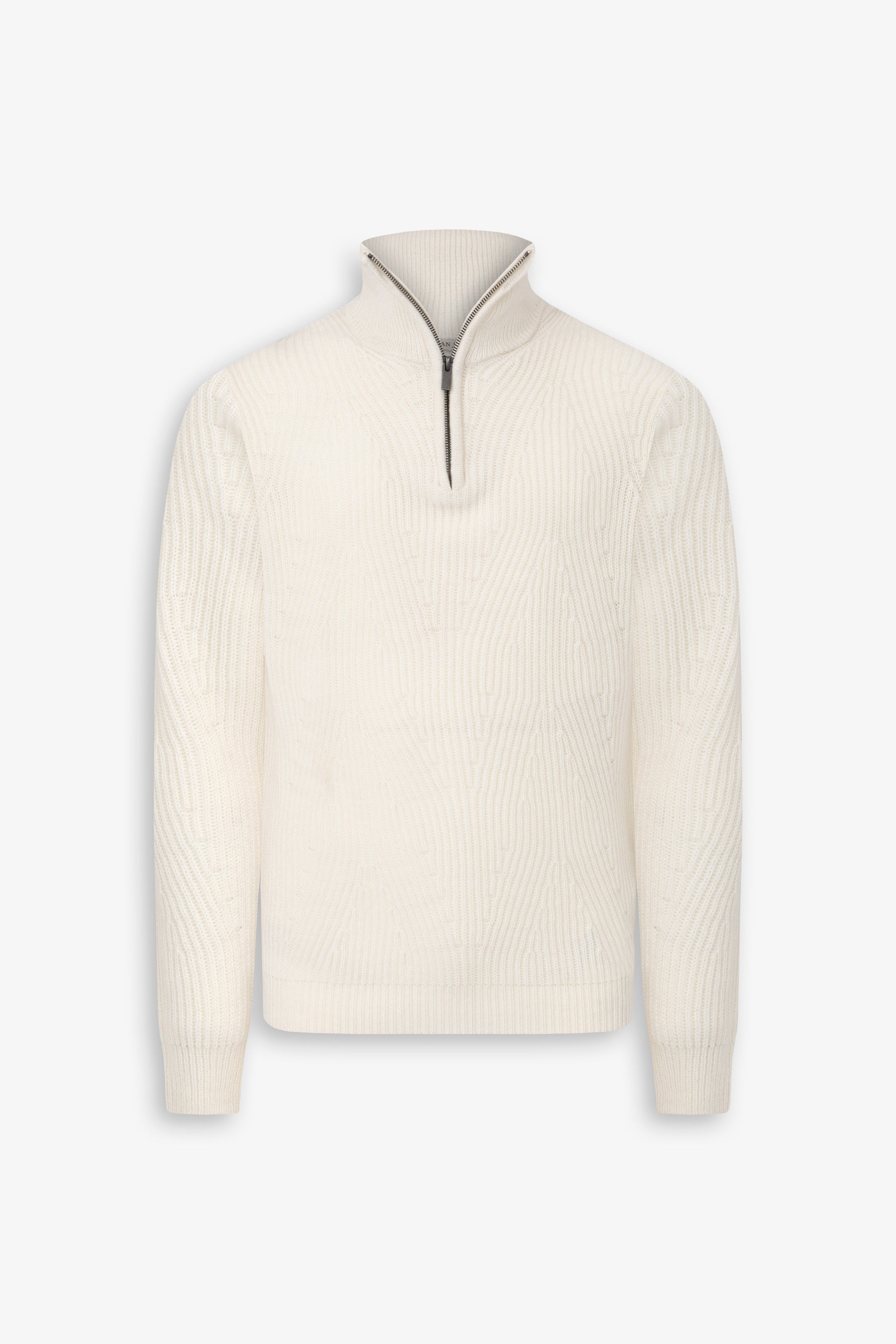 Maglia mezza zip costa inglese panna-Dan John