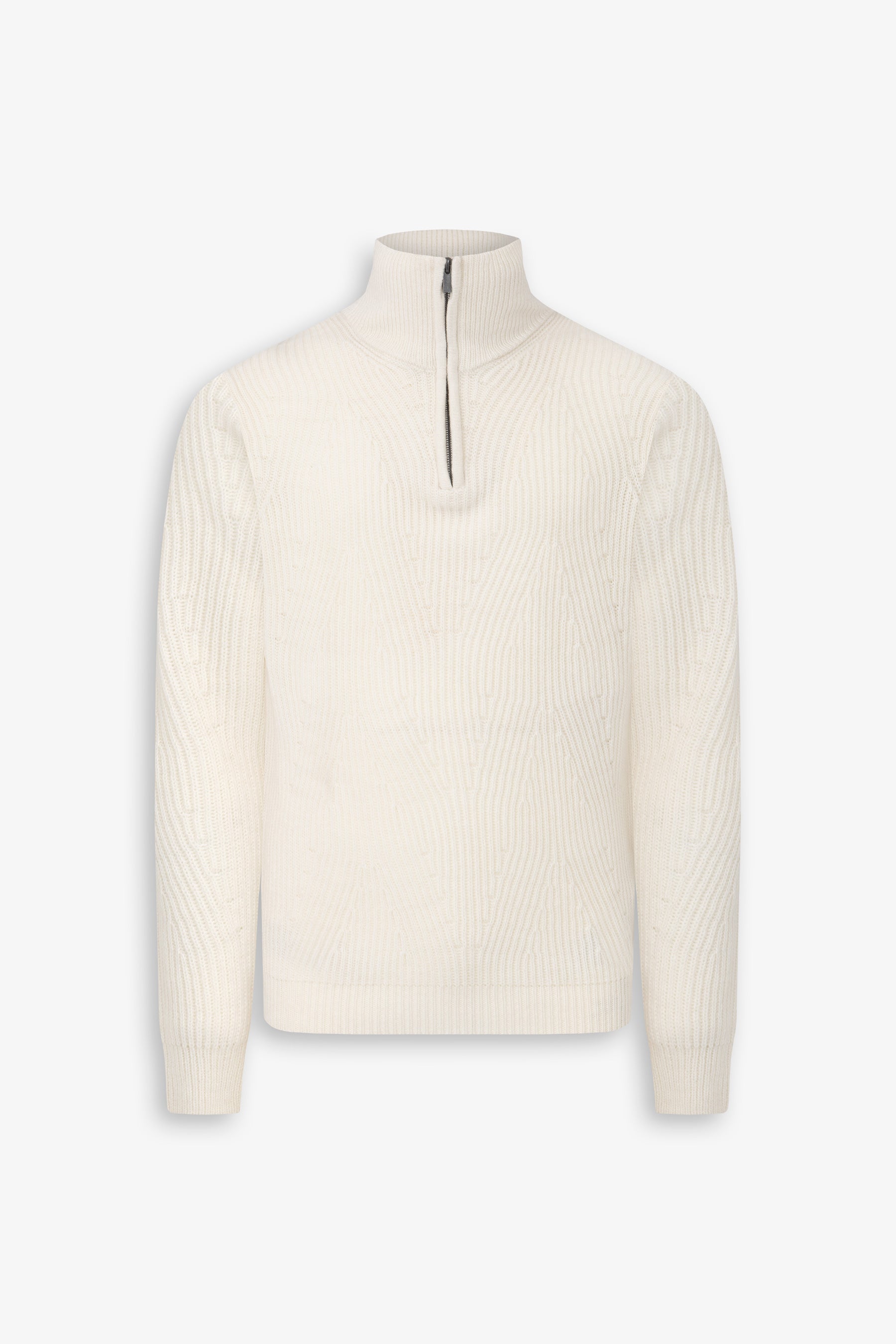 Maglia mezza zip costa inglese panna-Dan John
