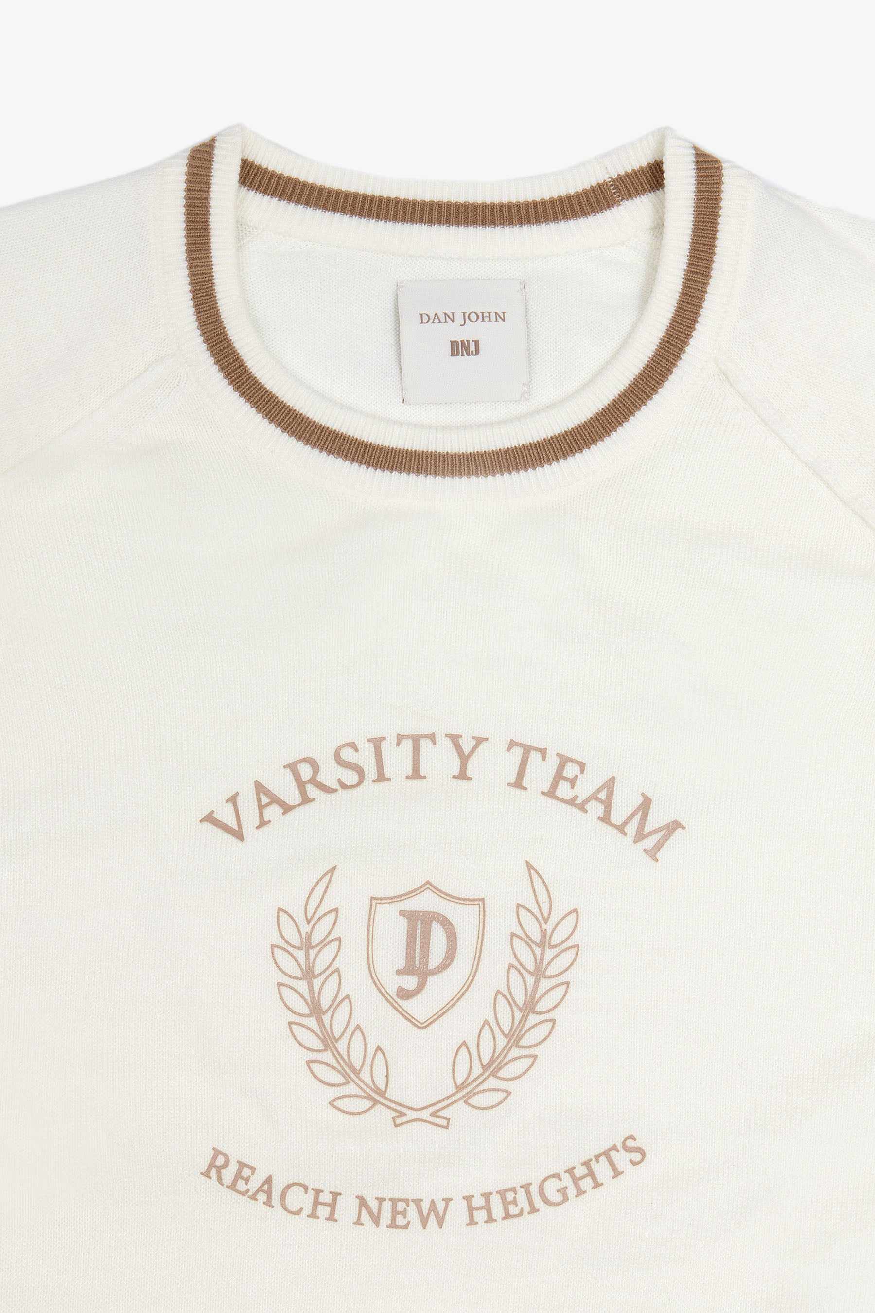 Maglia college DNJ panna-Dan John