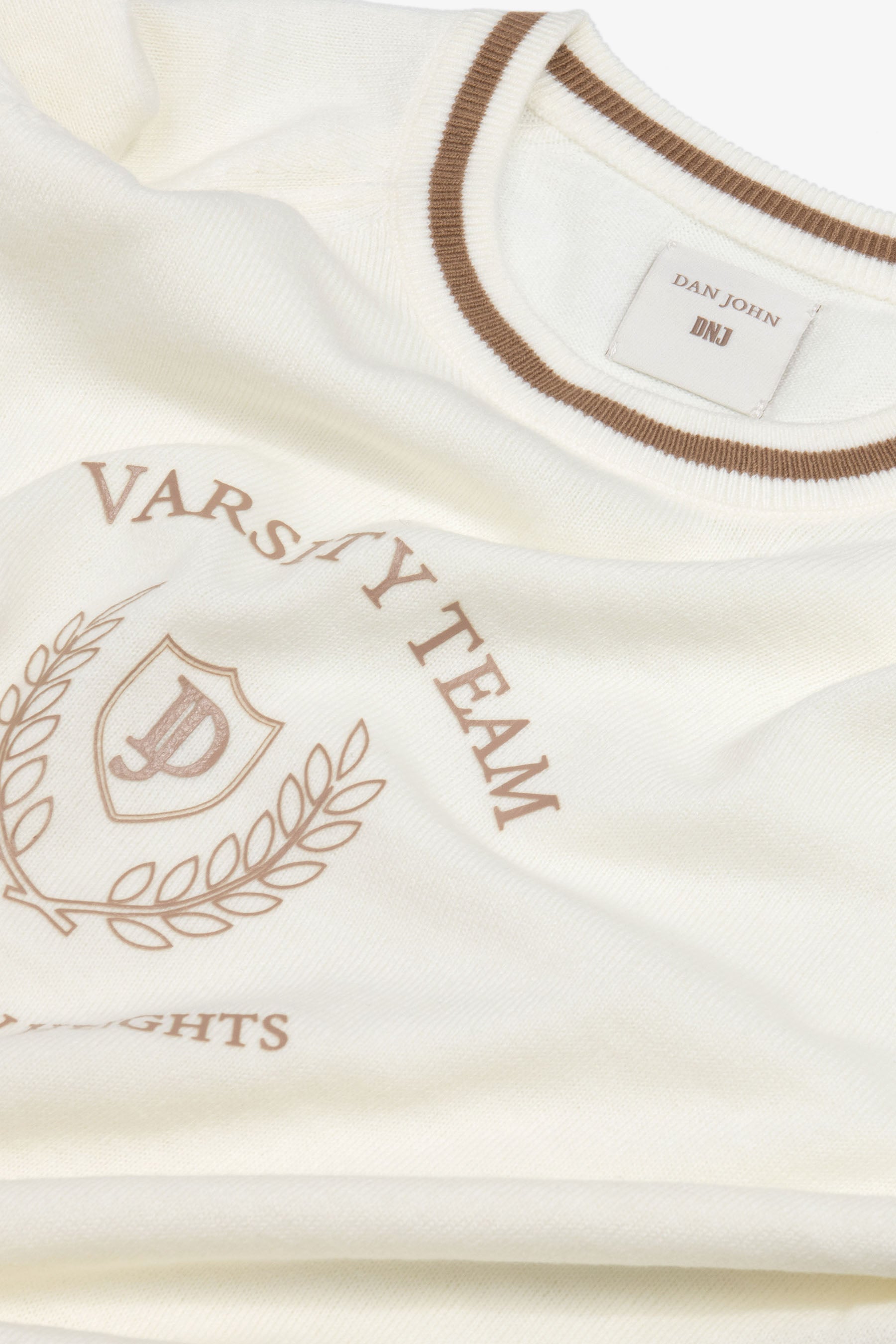 Maglia college DNJ panna-Dan John