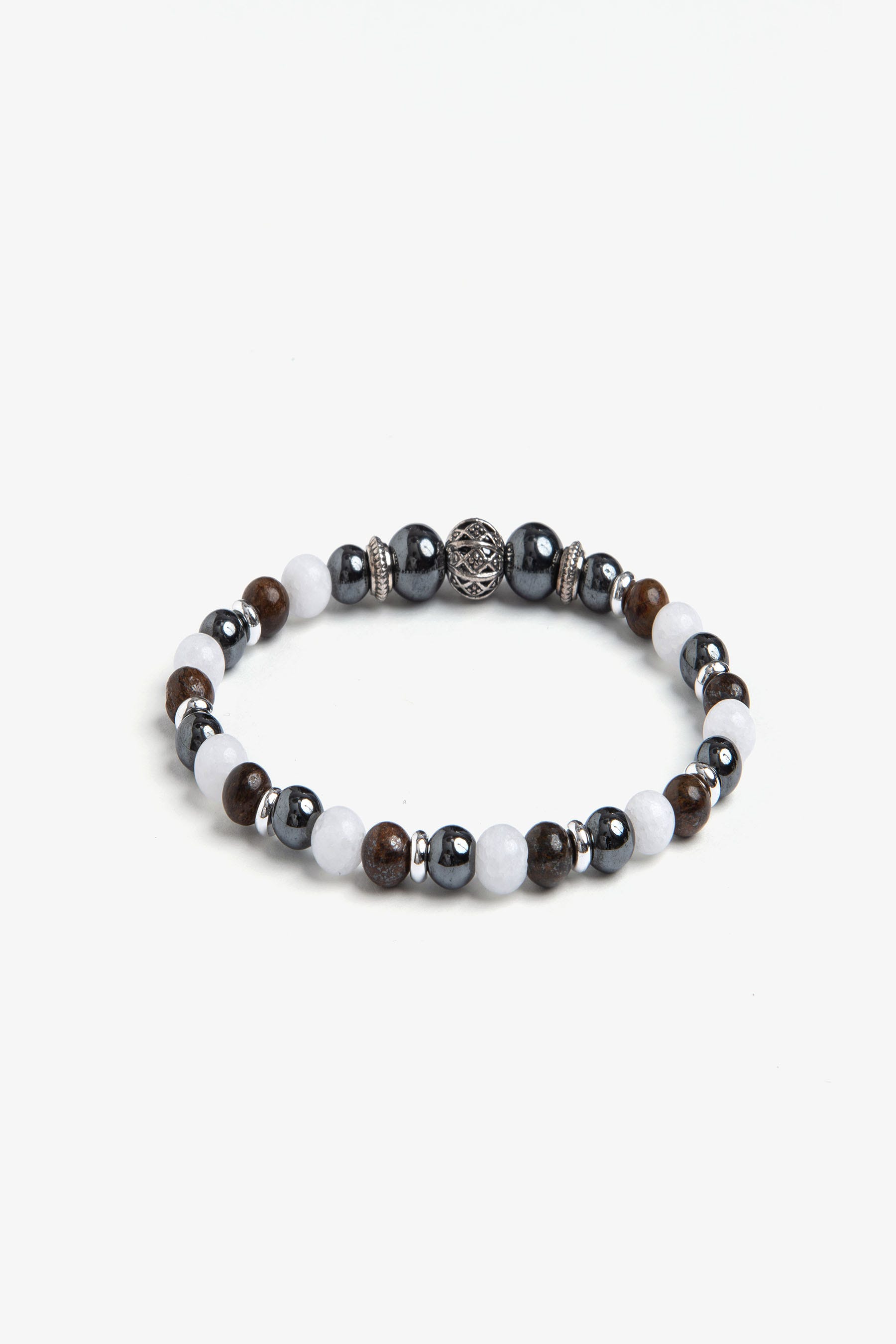 Bracciale perle piccole bianco-Dan John