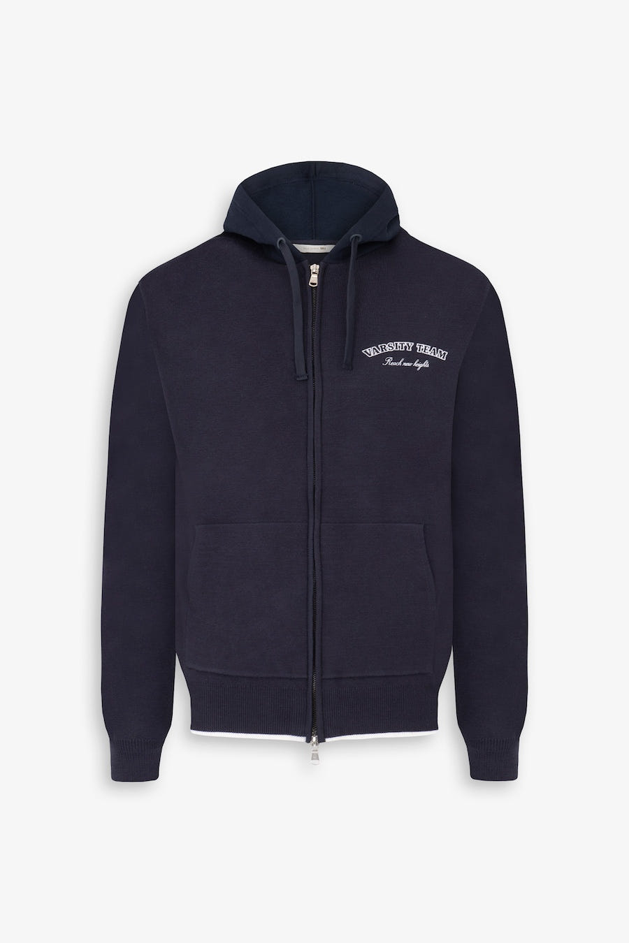 Felpa logata full zip DNJ blu-Dan John