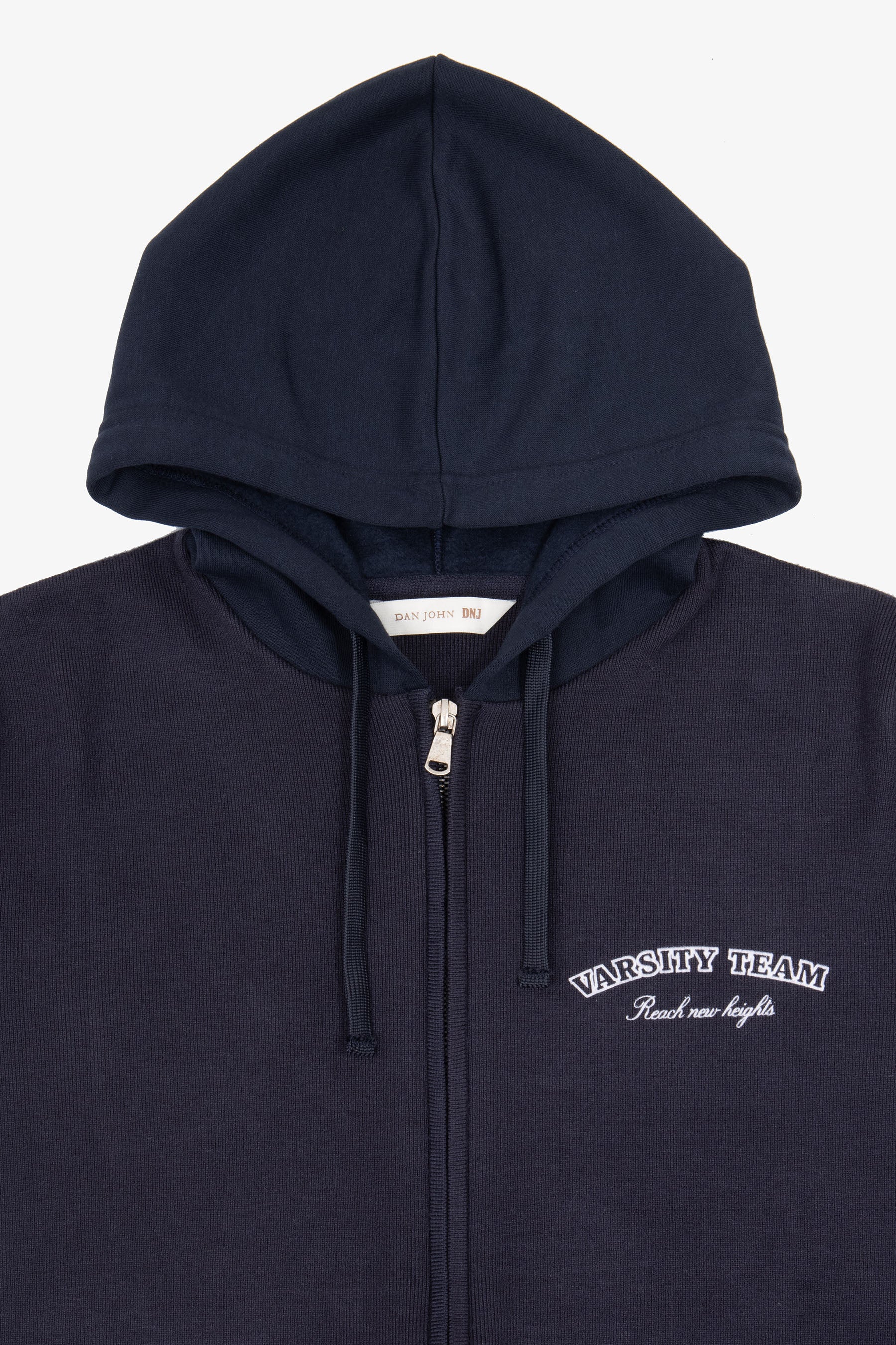 Felpa logata full zip DNJ blu-Dan John
