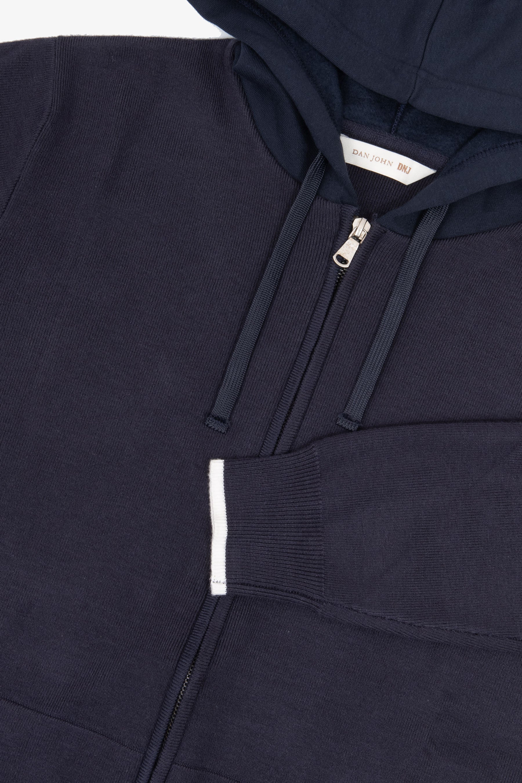 Felpa logata full zip DNJ blu-Dan John