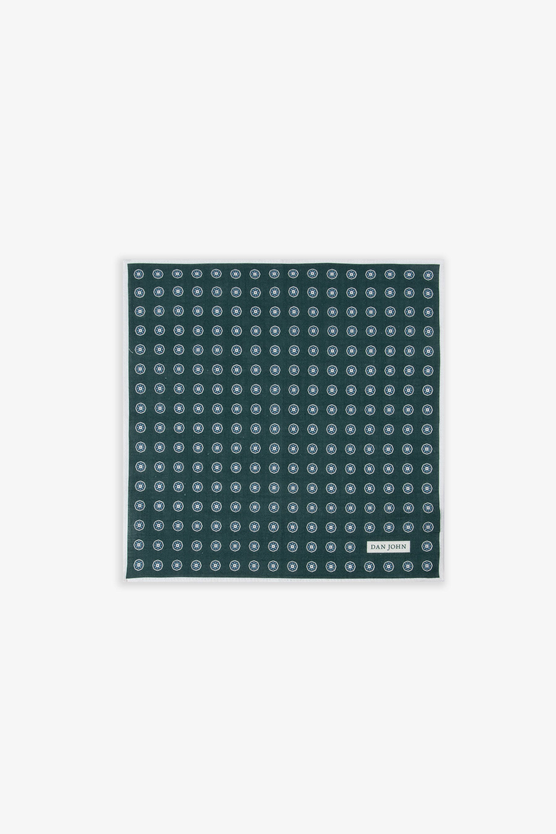 Pochette stampa fiore verde-Dan John