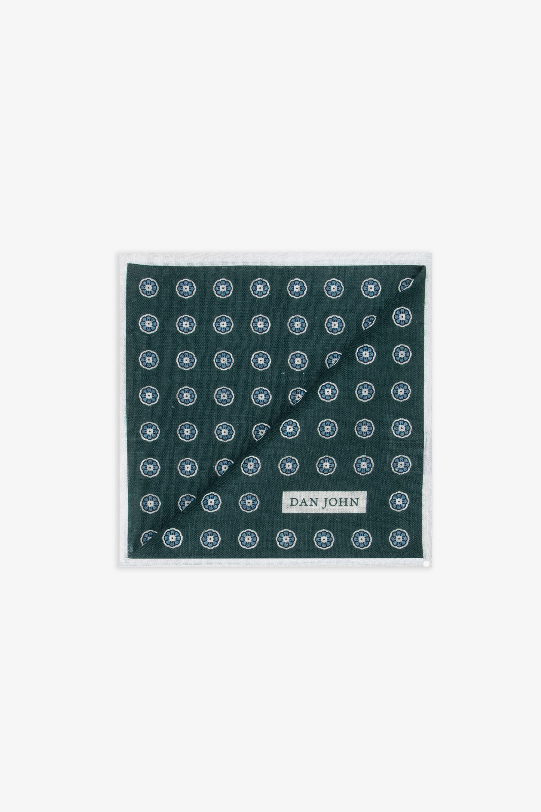 Pochette stampa fiore verde-Dan John