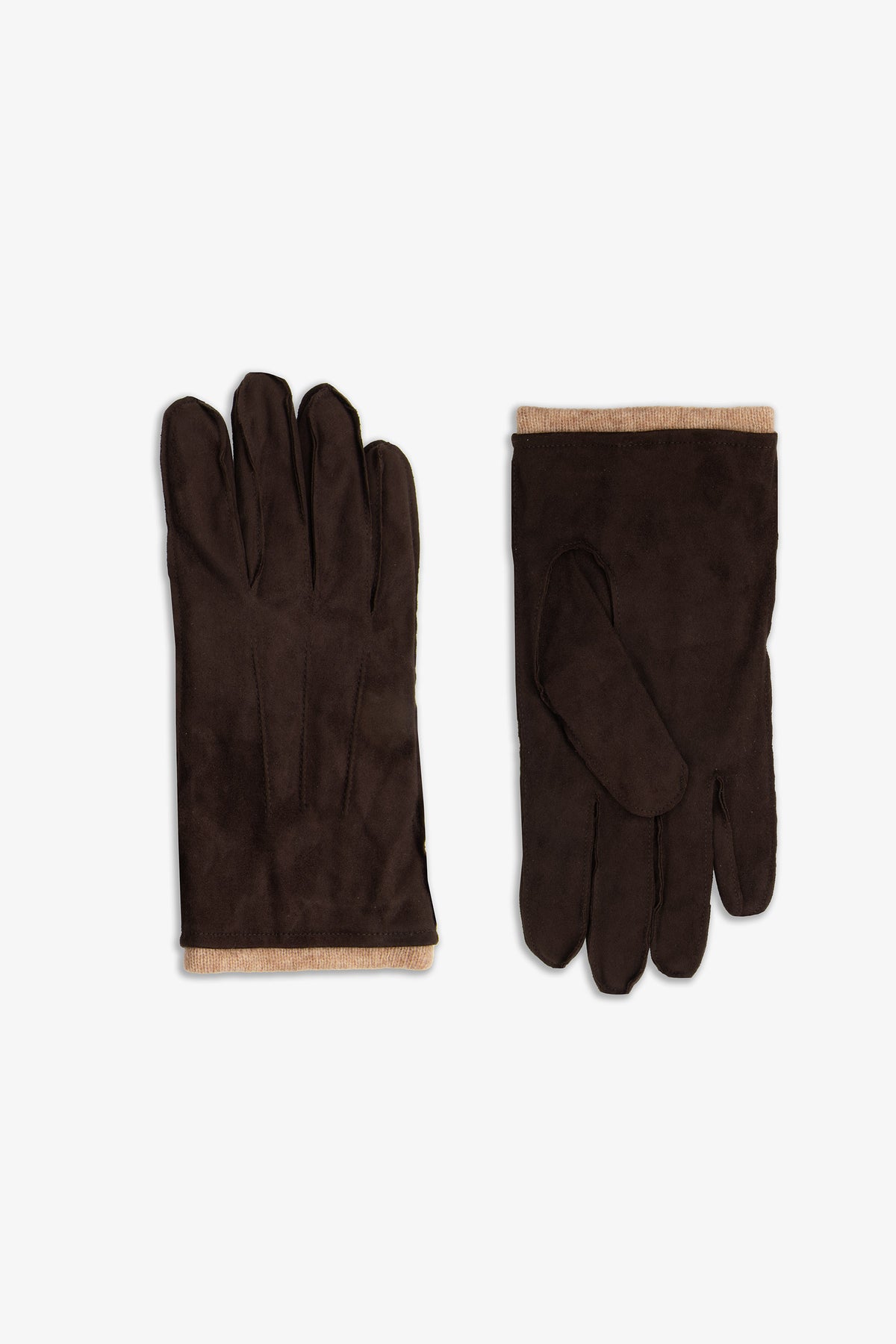 Guanti ecosuede moro