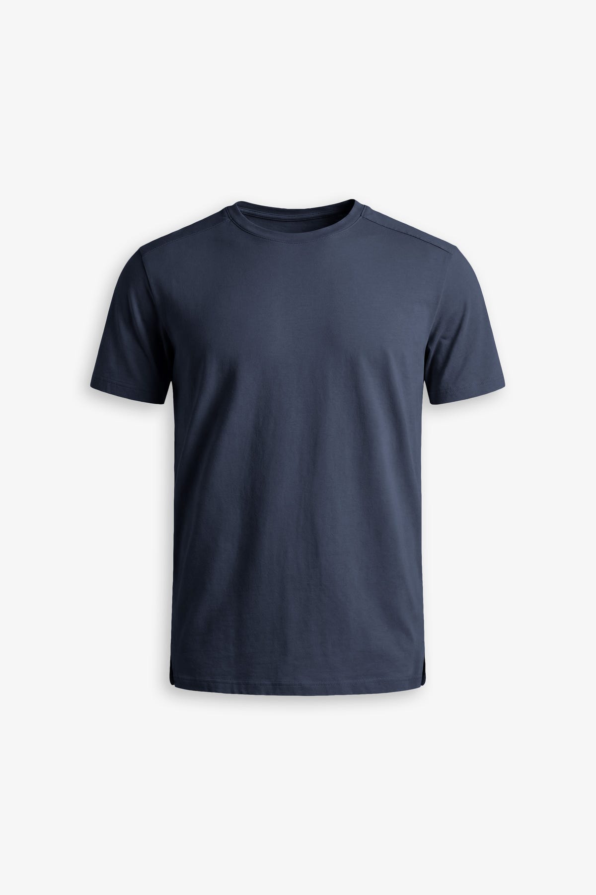 T-shirt in cotone interlock blu