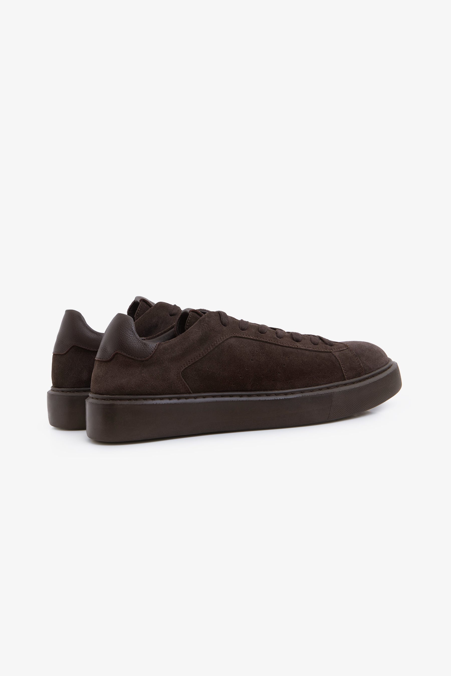 Sneakers in suede moro