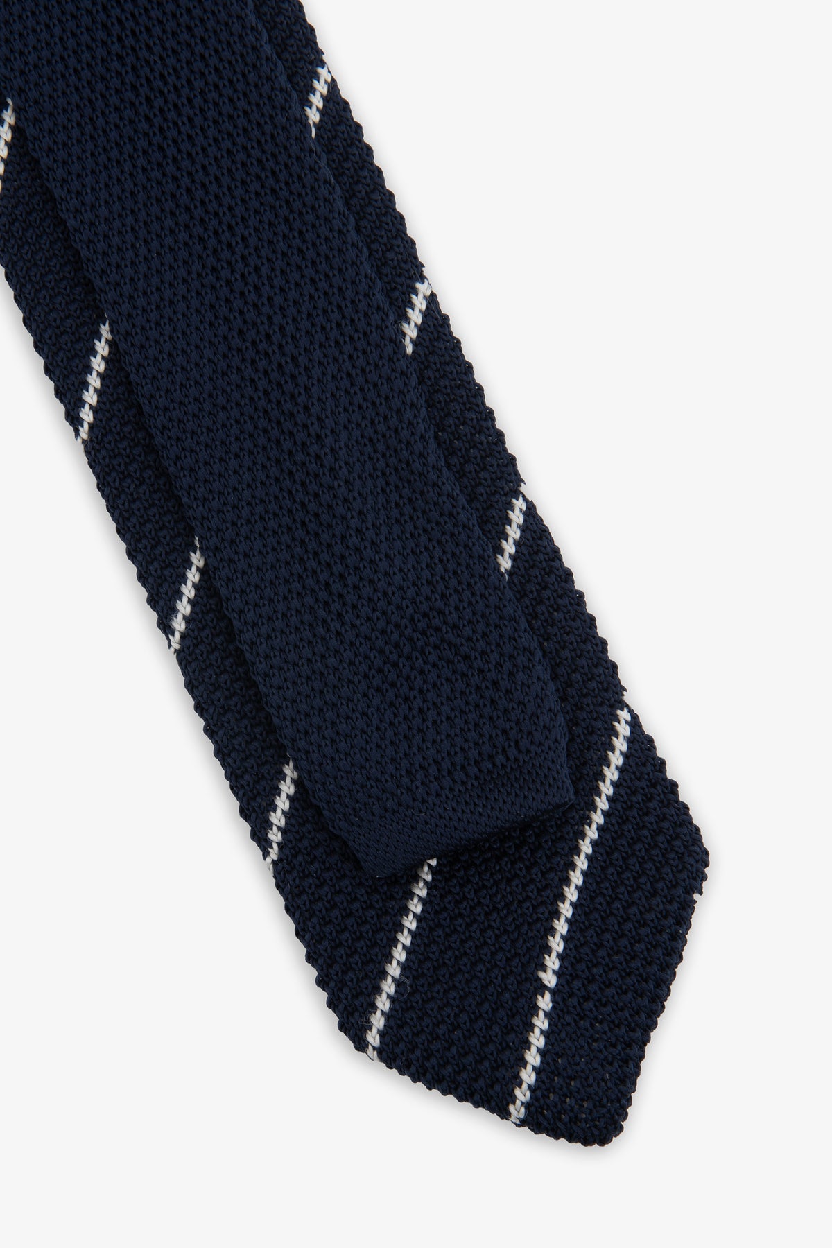 Corbata de jacquard regimental azul