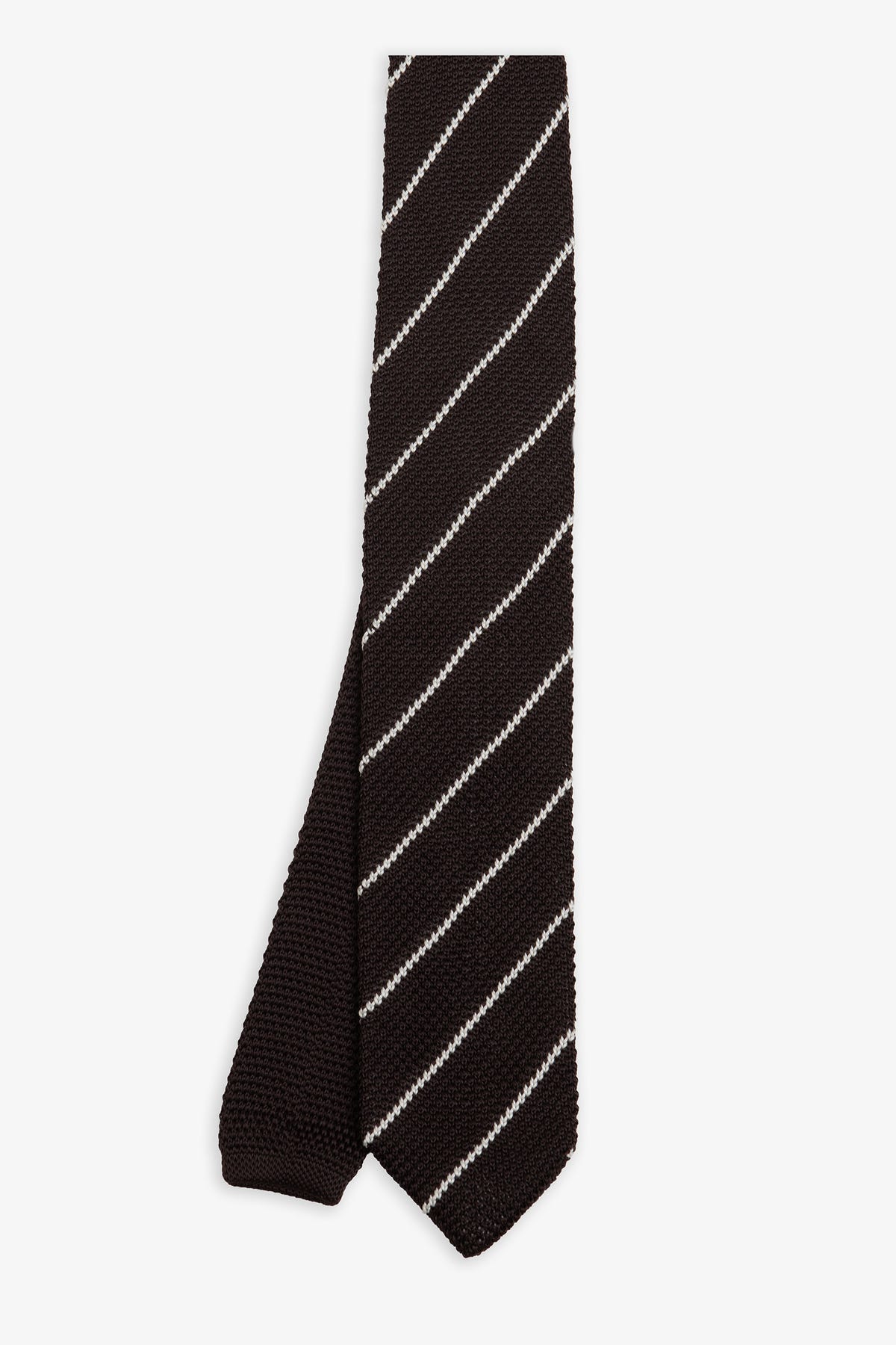 Cravatta jacquard regimental moro