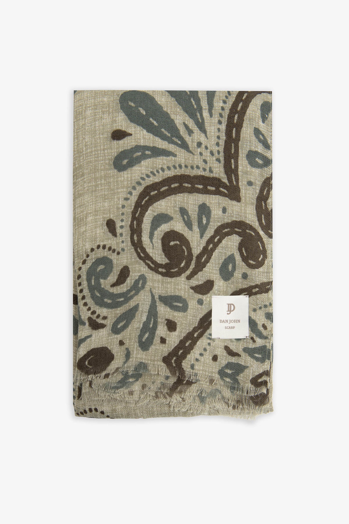 Pashmina disegno floreale verde